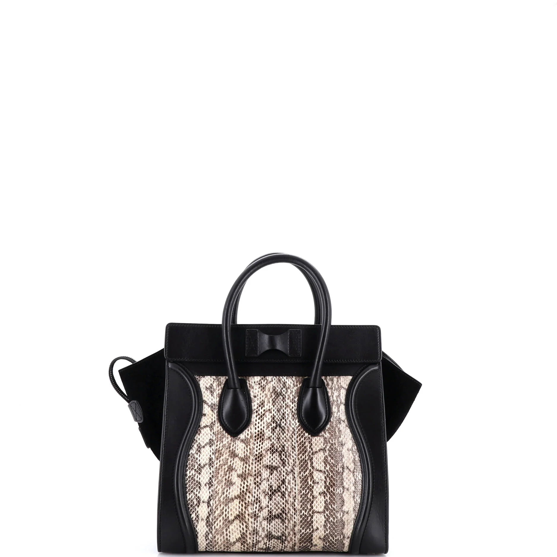 Luggage Bag Python and Leather Mini - Image 3