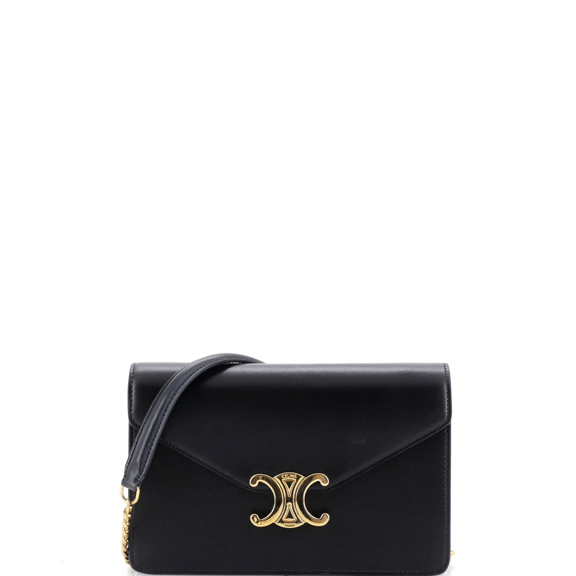 Margo Triomphe Wallet on Chain Leather