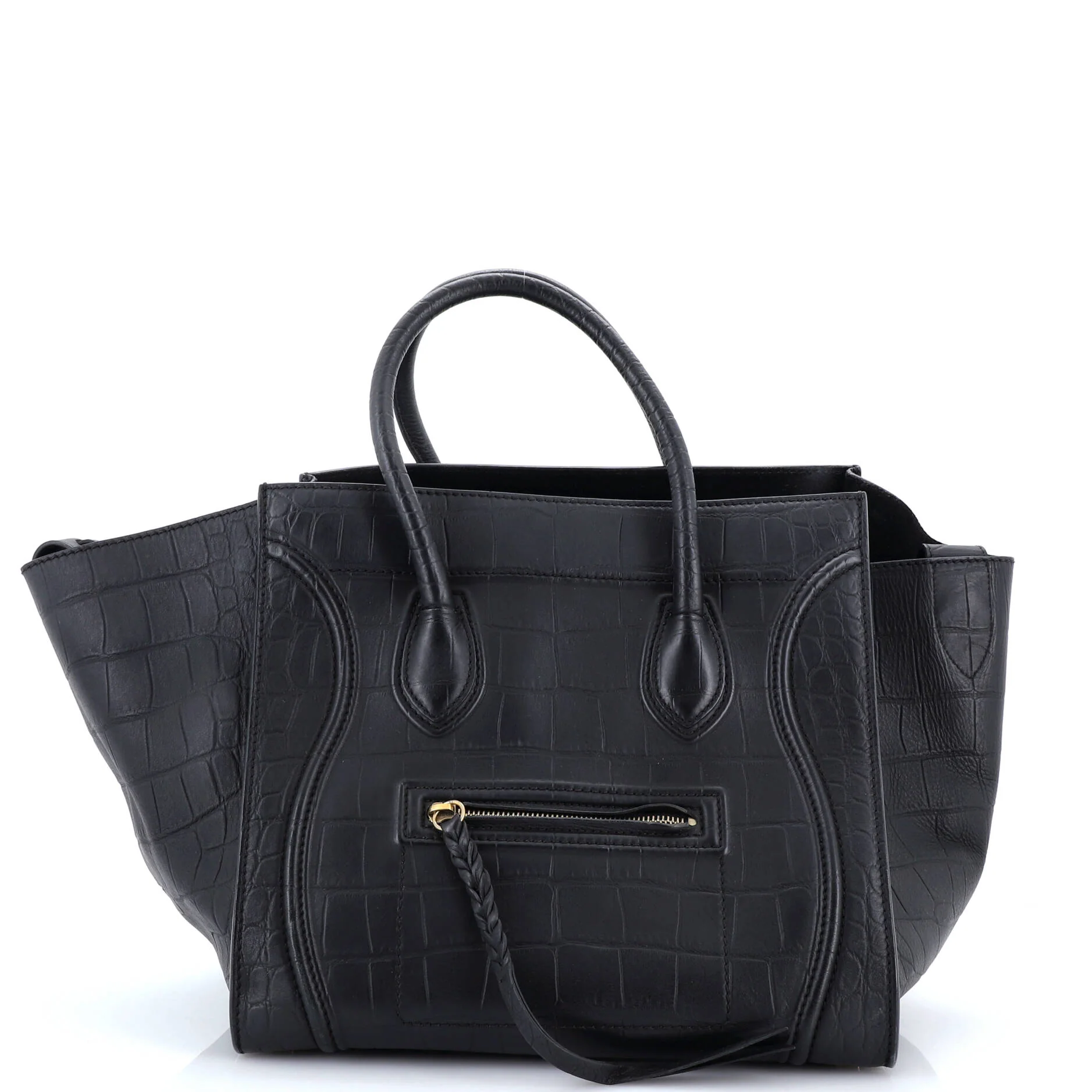 Phantom Bag Crocodile Embossed Leather Medium