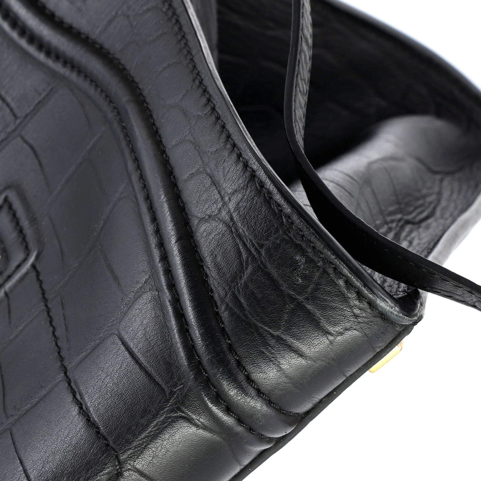 Phantom Bag Crocodile Embossed Leather Medium - Image 7