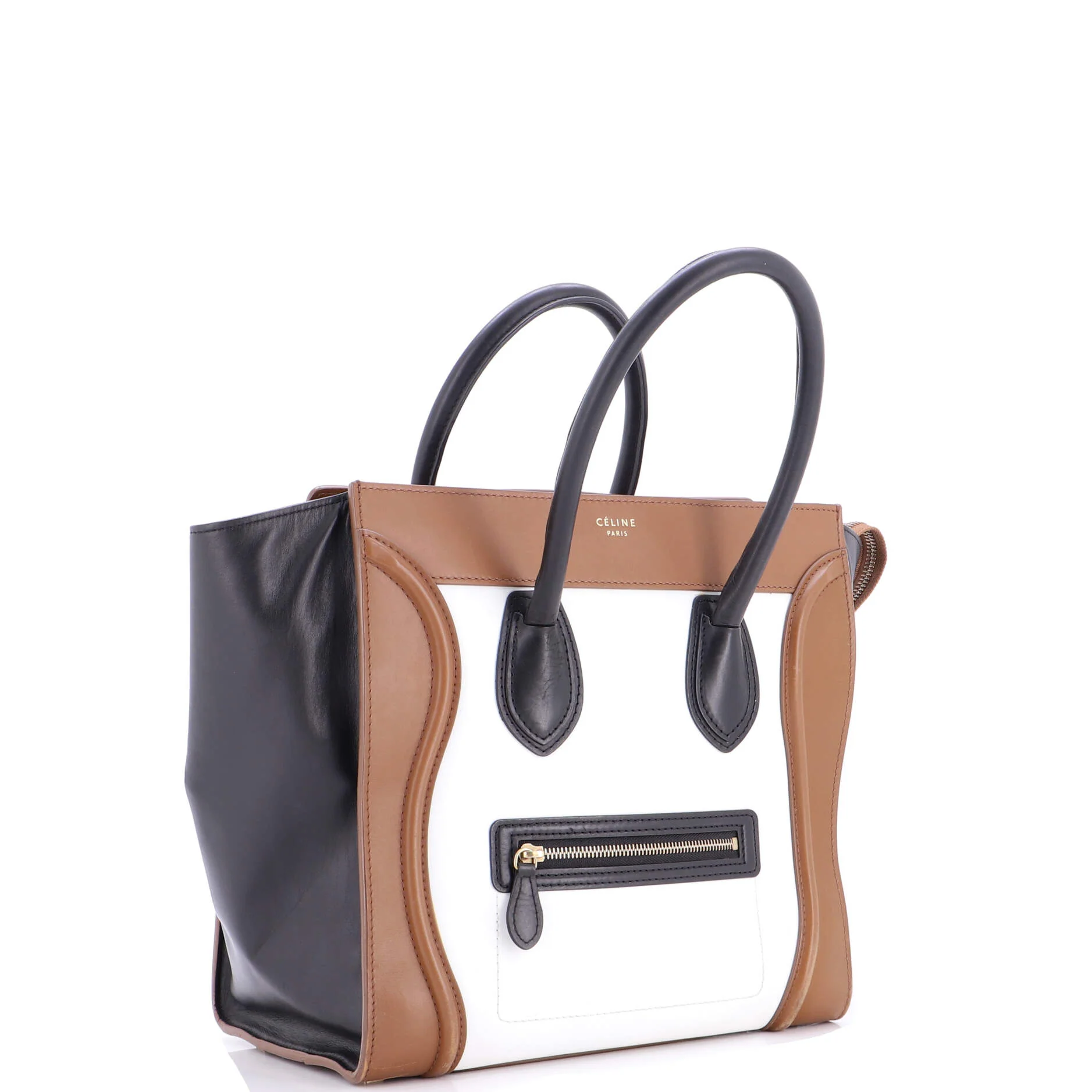 Tricolor Luggage Bag Leather Mini - Image 2