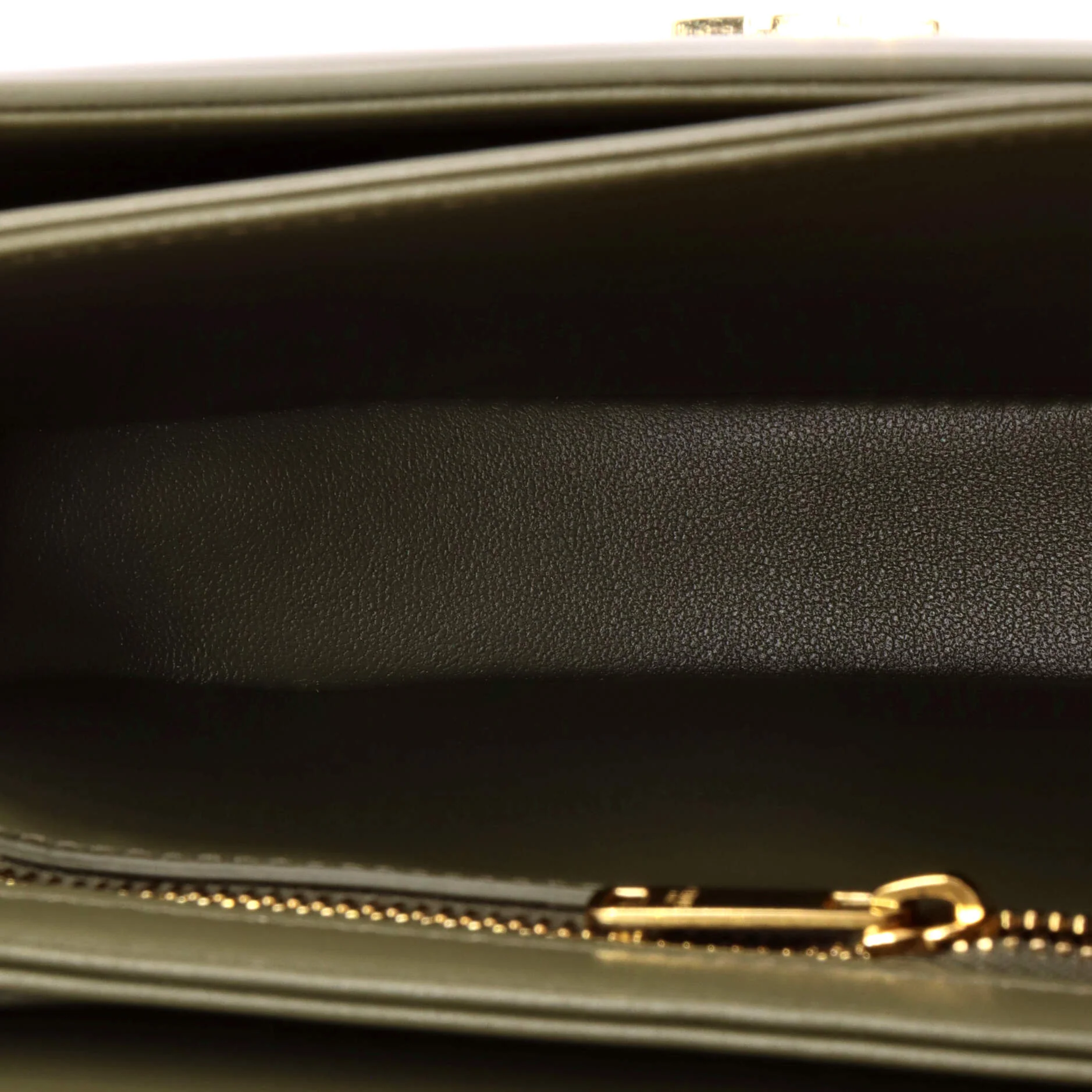 Triomphe Besace Clea Chain Flap Bag Leather - Image 5