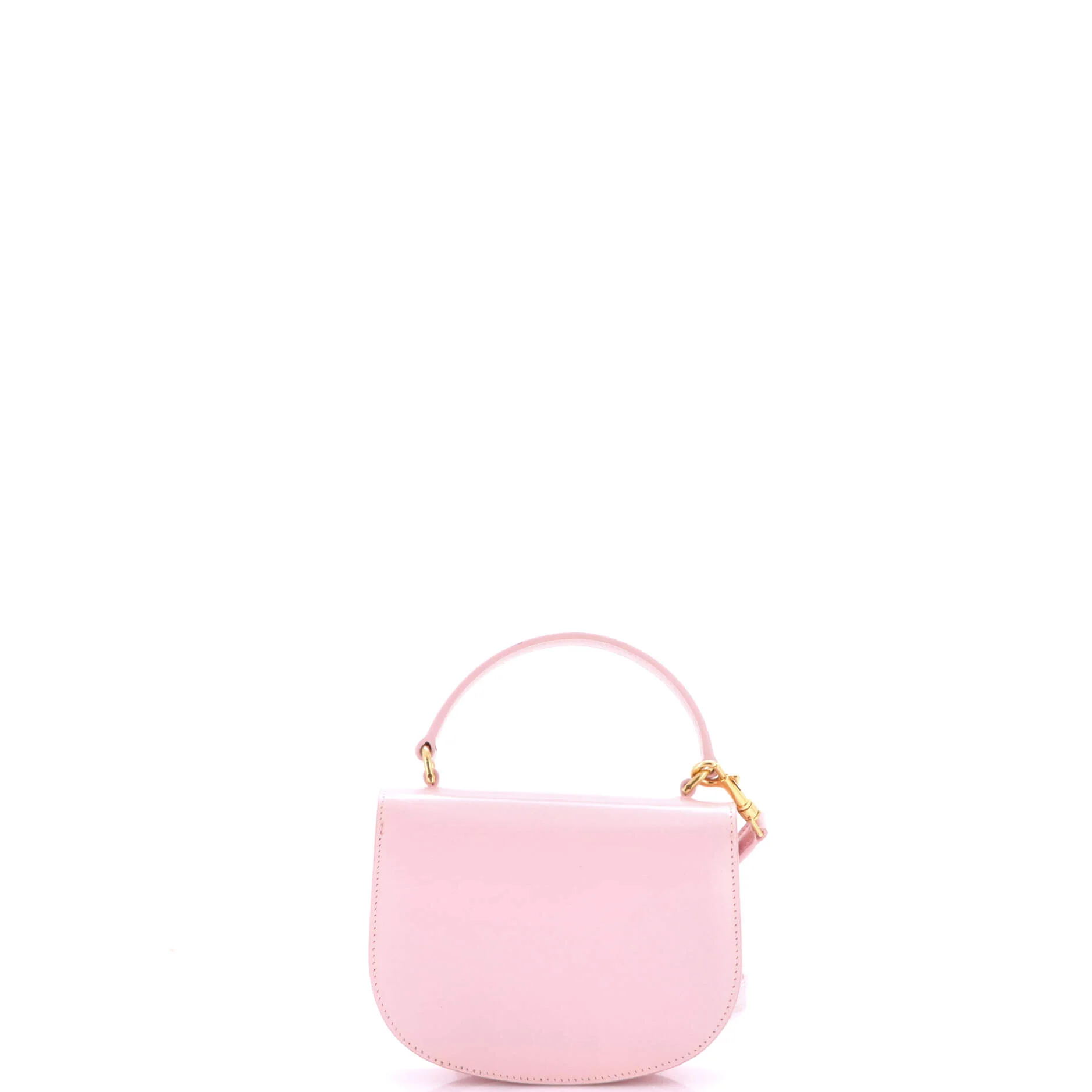 Triomphe Besace Clea Top Handle Flap Bag Leather Mini - Image 3