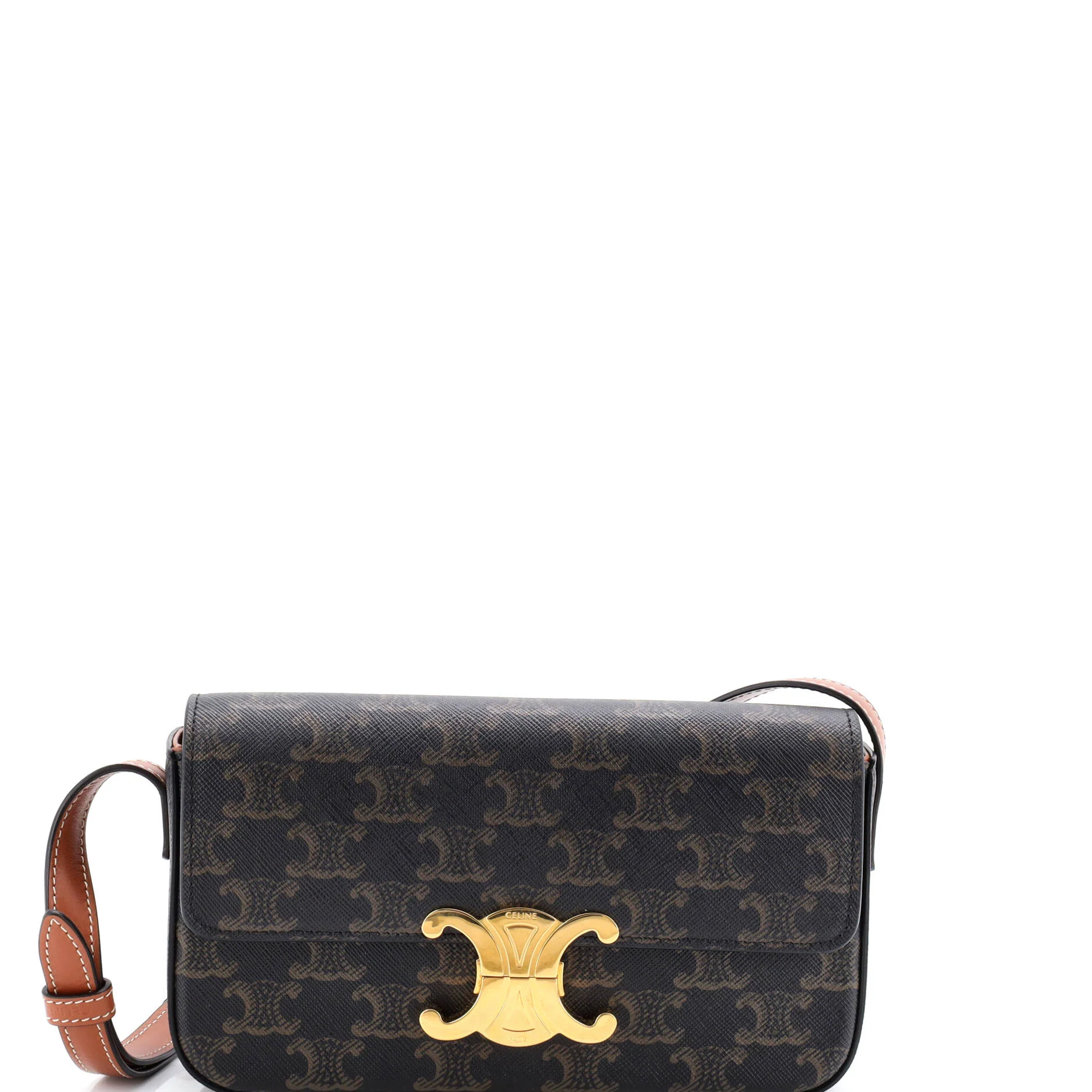 Triomphe East-West Shoulder Bag Triomphe Coated Canvas