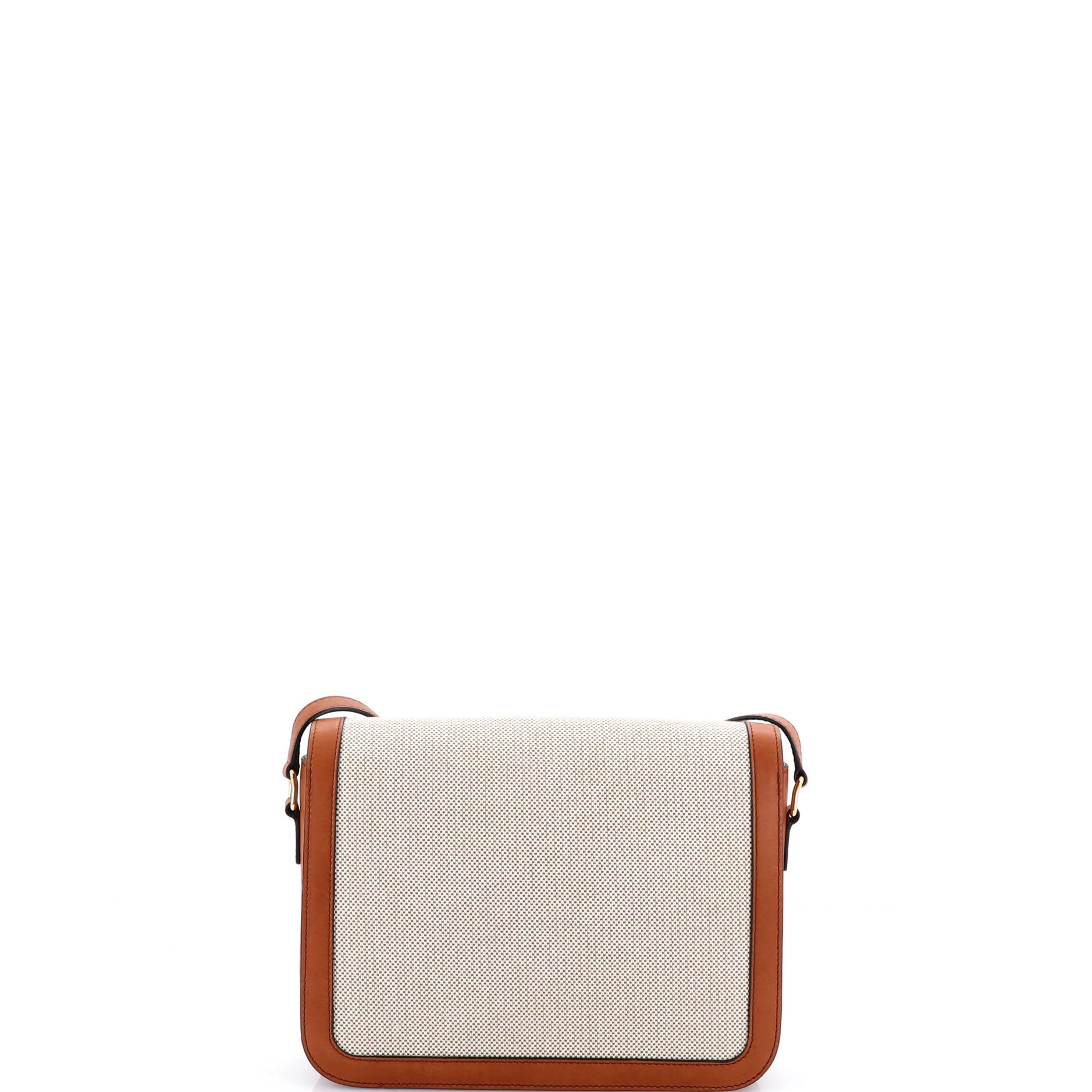 Triomphe Shoulder Bag Canvas with Leather Medium - Image 3