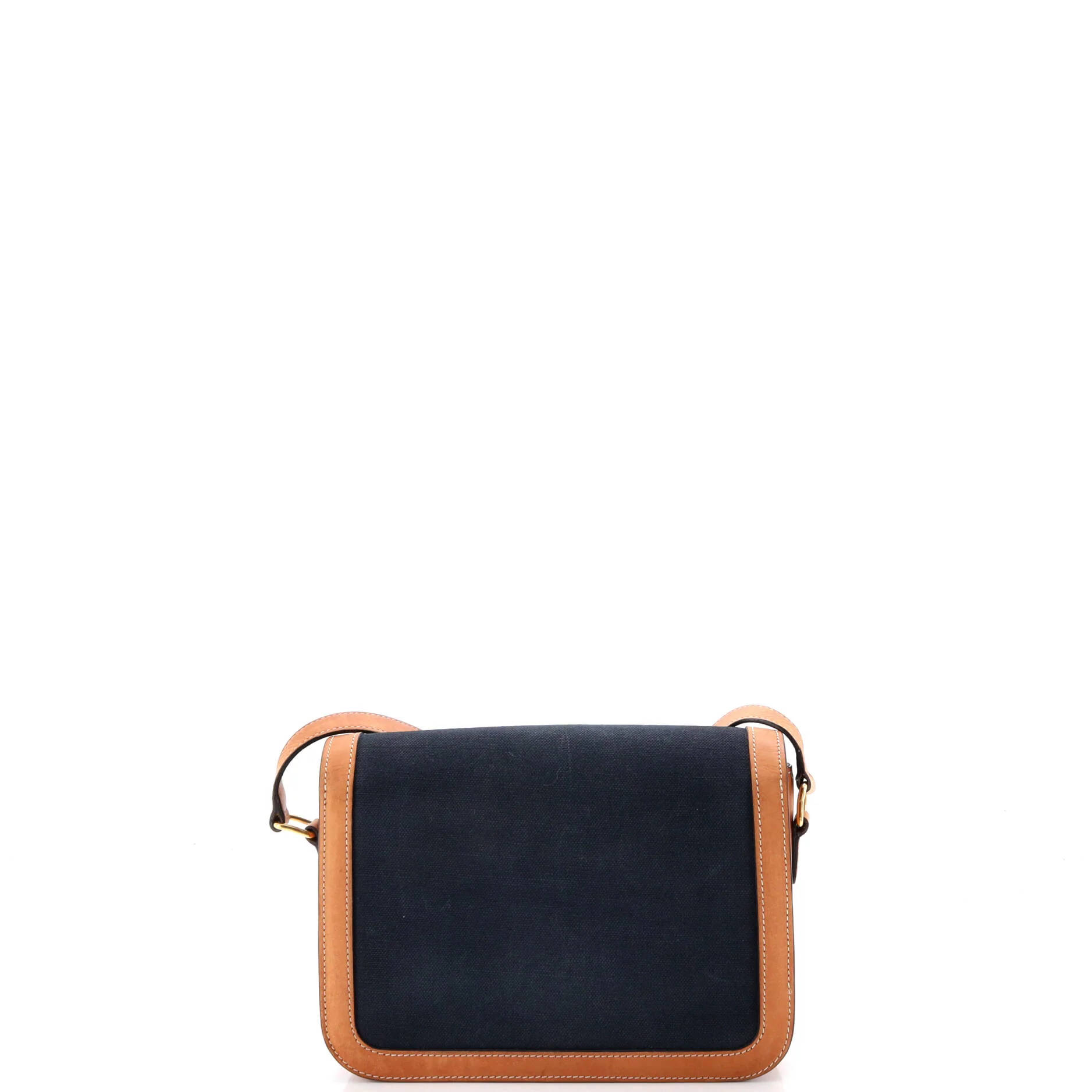 Triomphe Shoulder Bag Canvas with Leather Medium - Image 3
