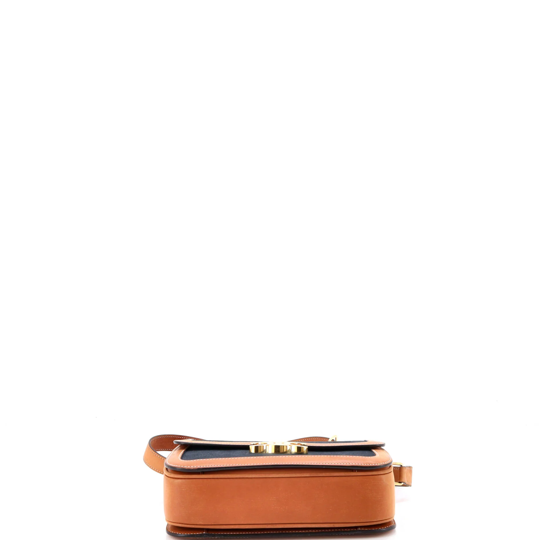 Triomphe Shoulder Bag Canvas with Leather Medium - Image 4