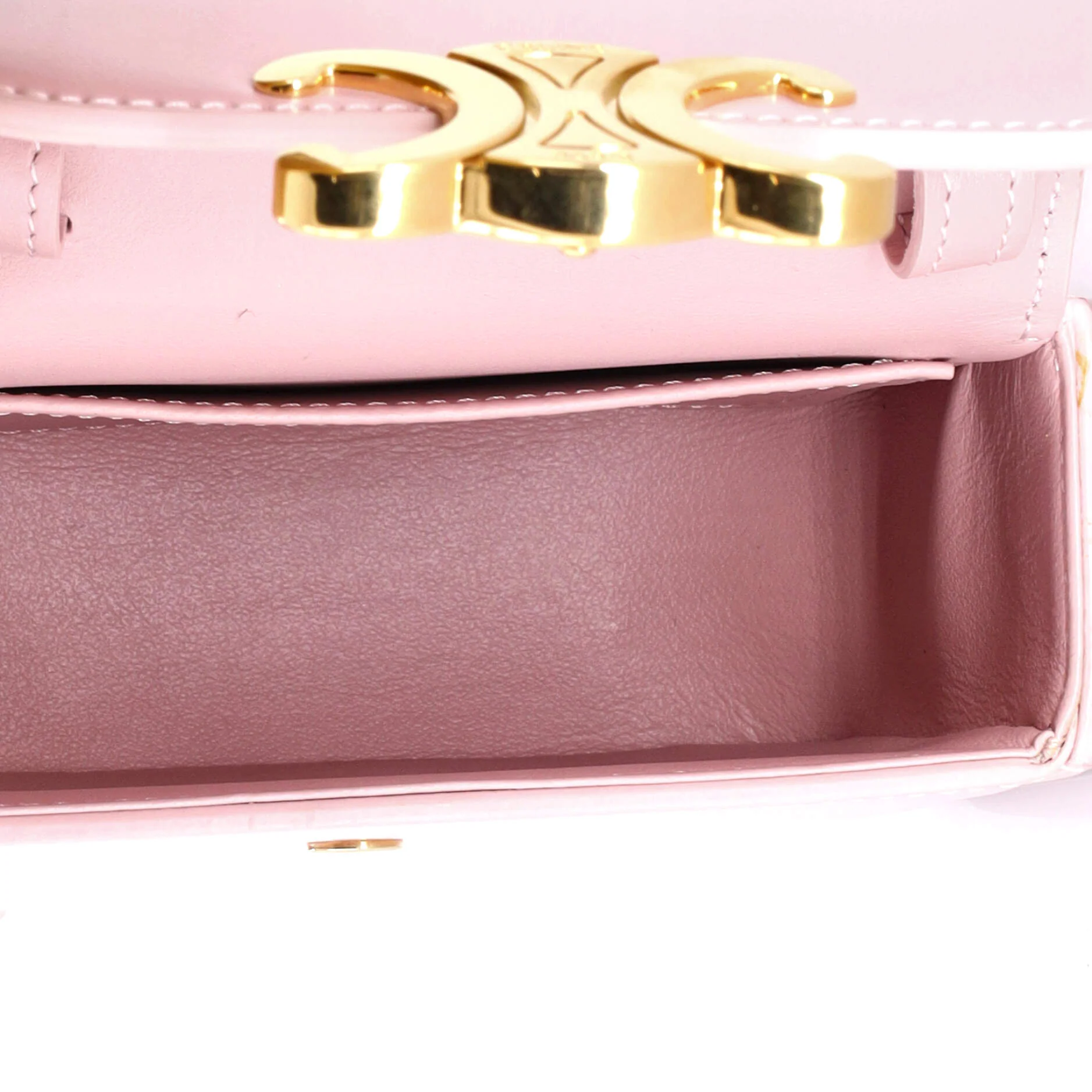 Triomphe Shoulder Bag Smooth Calfskin Mini - Image 5