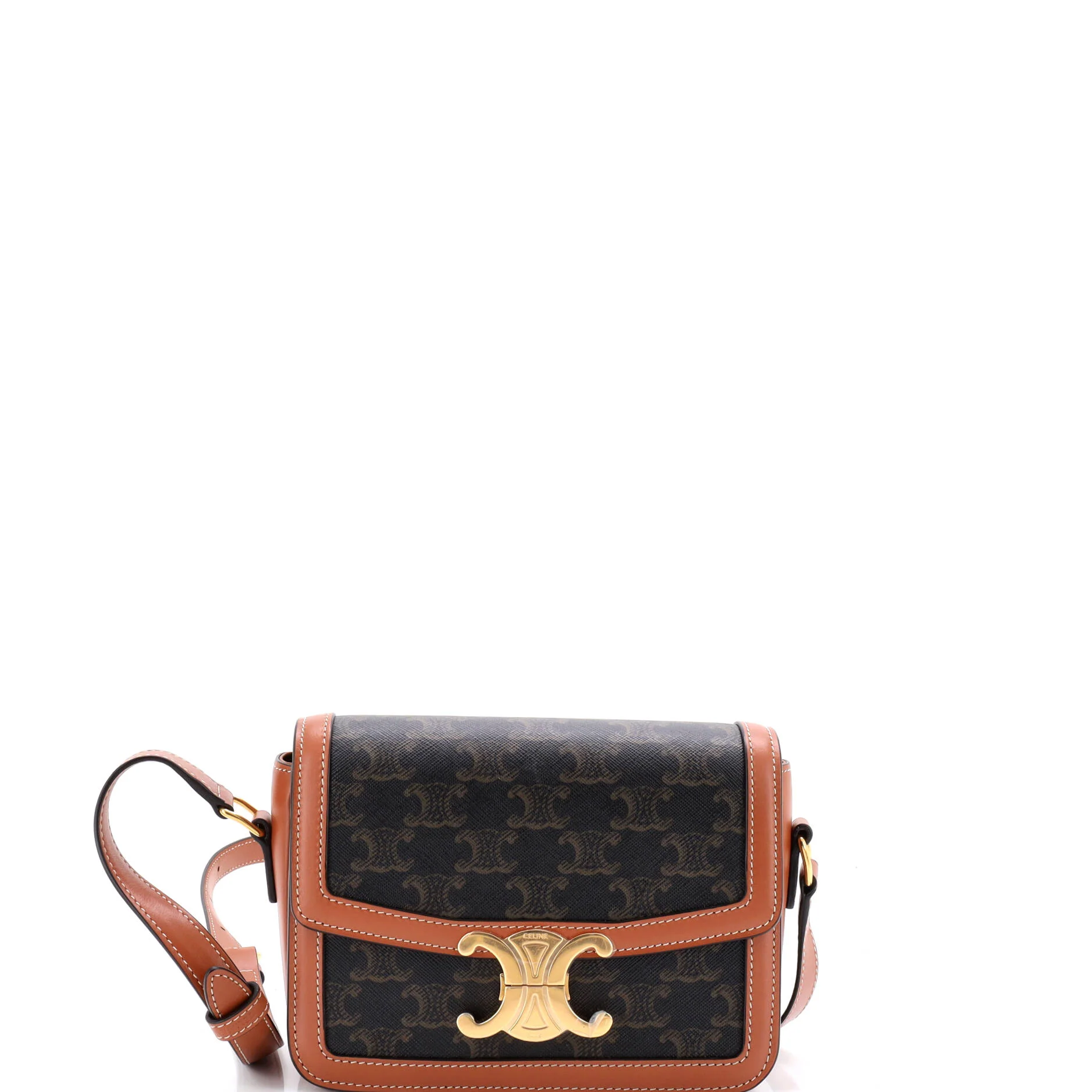 Triomphe Shoulder Bag Triomphe Coated Canvas Medium