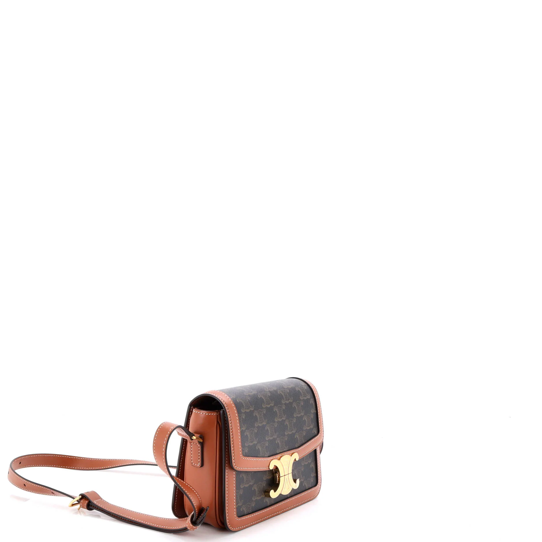 Triomphe Shoulder Bag Triomphe Coated Canvas Medium - Image 2