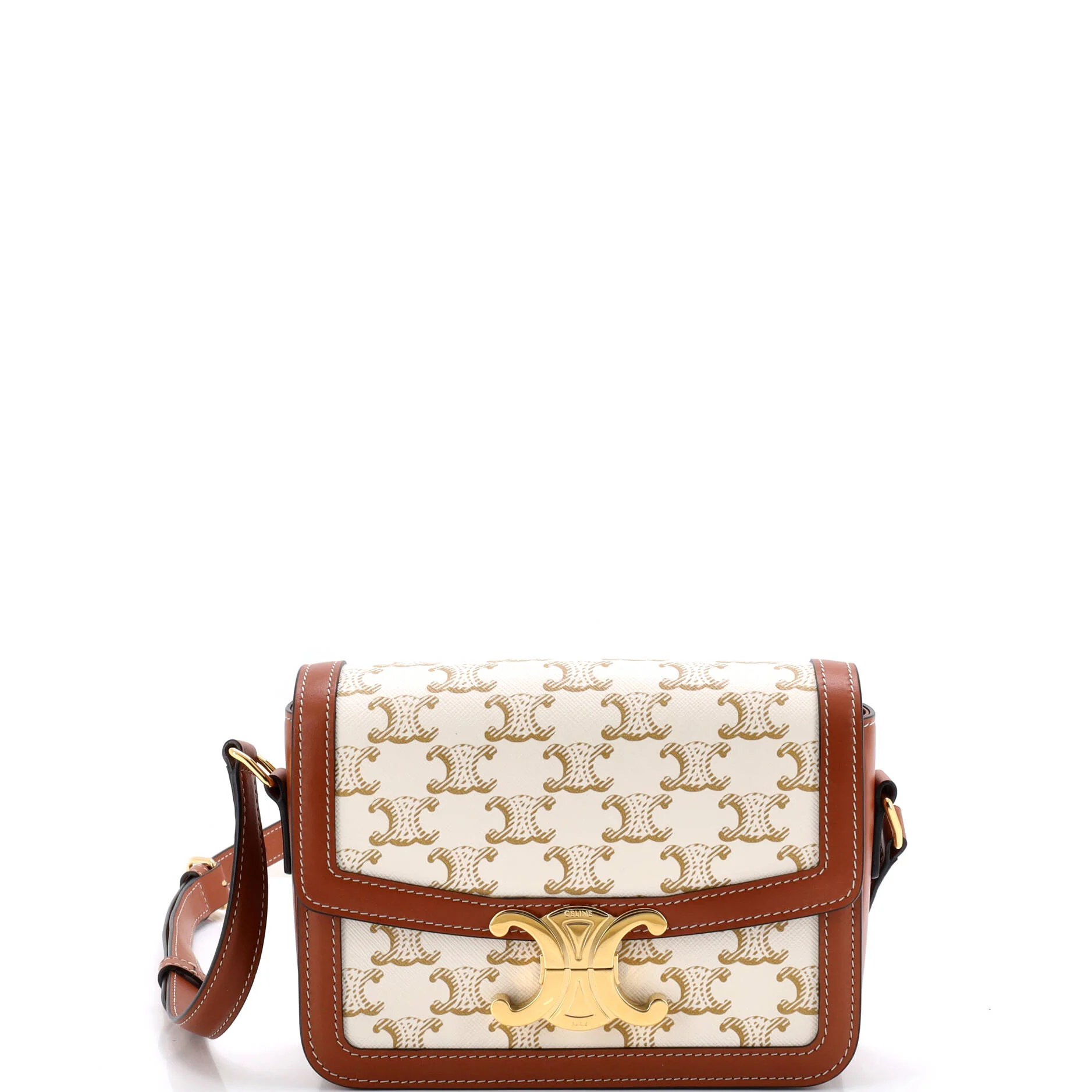 Triomphe Shoulder Bag Triomphe Coated Canvas Medium