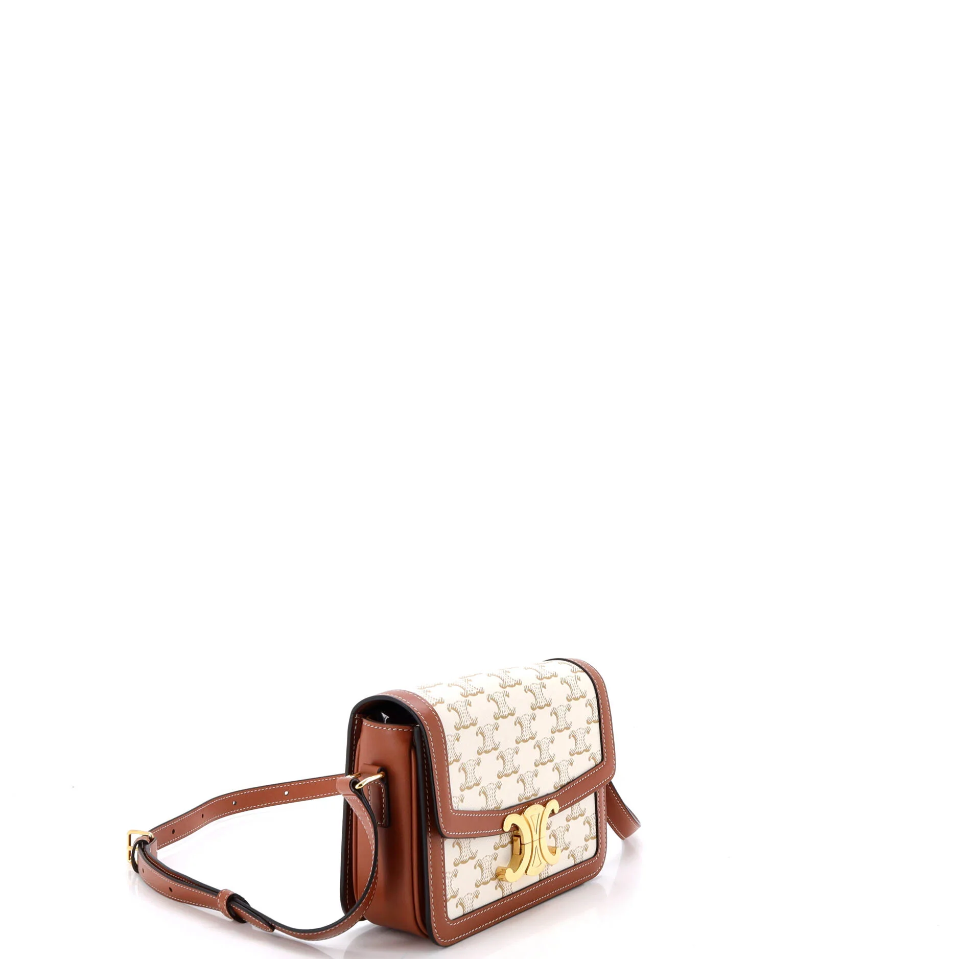 Triomphe Shoulder Bag Triomphe Coated Canvas Medium - Image 2