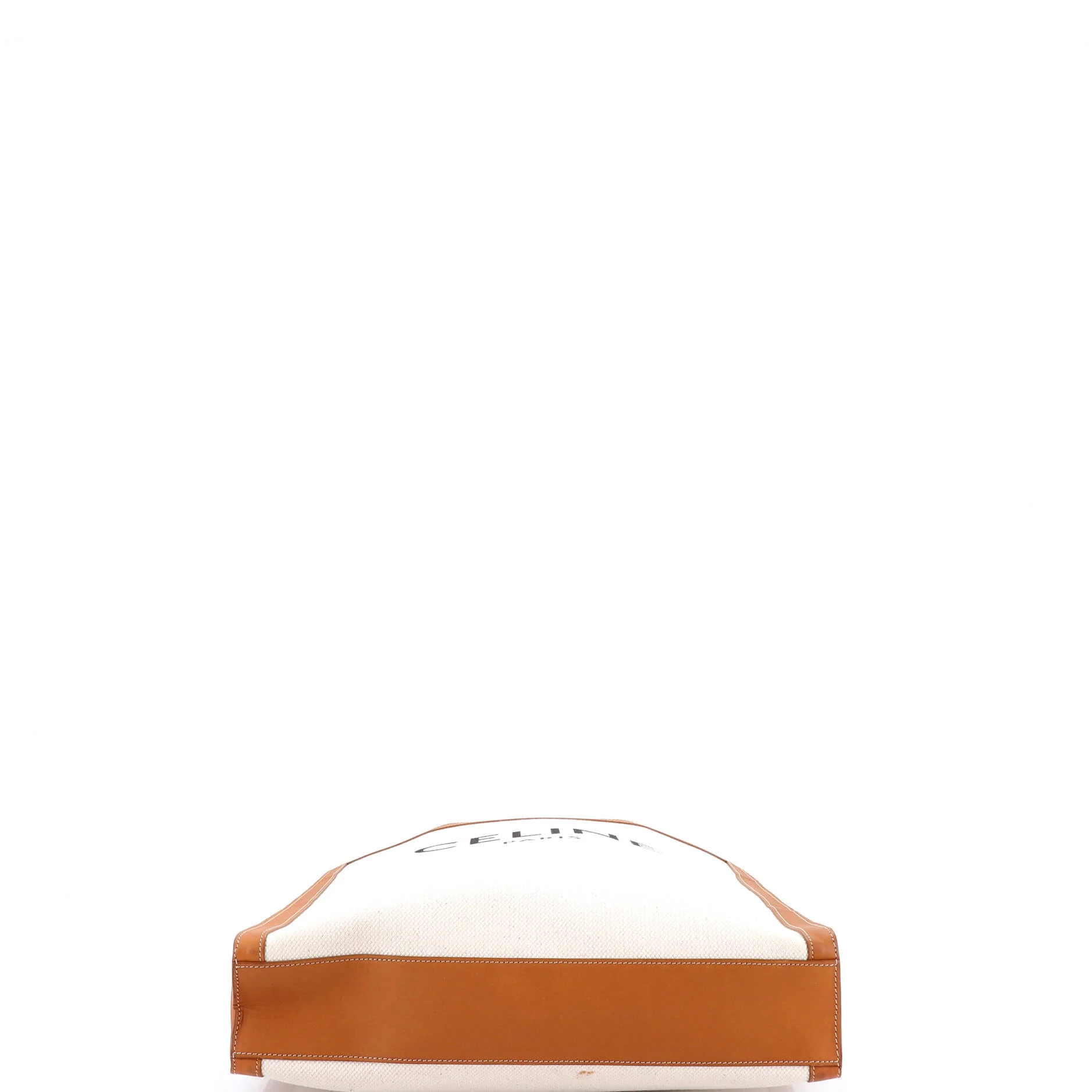 Vertical Cabas Tote Canvas with Leather Large - Image 4
