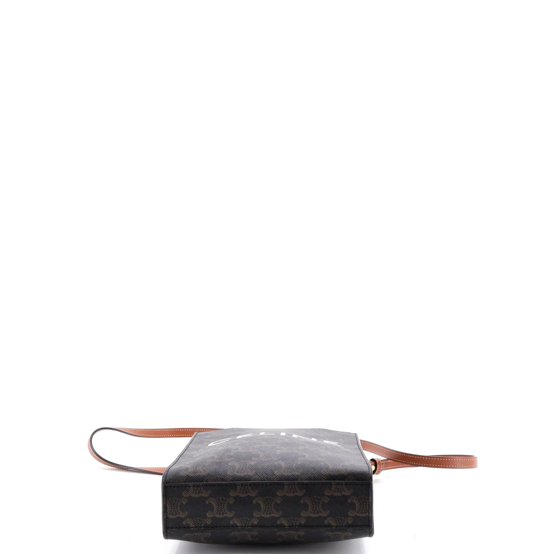 Vertical Cabas Tote Triomphe Coated Canvas Mini - Image 4