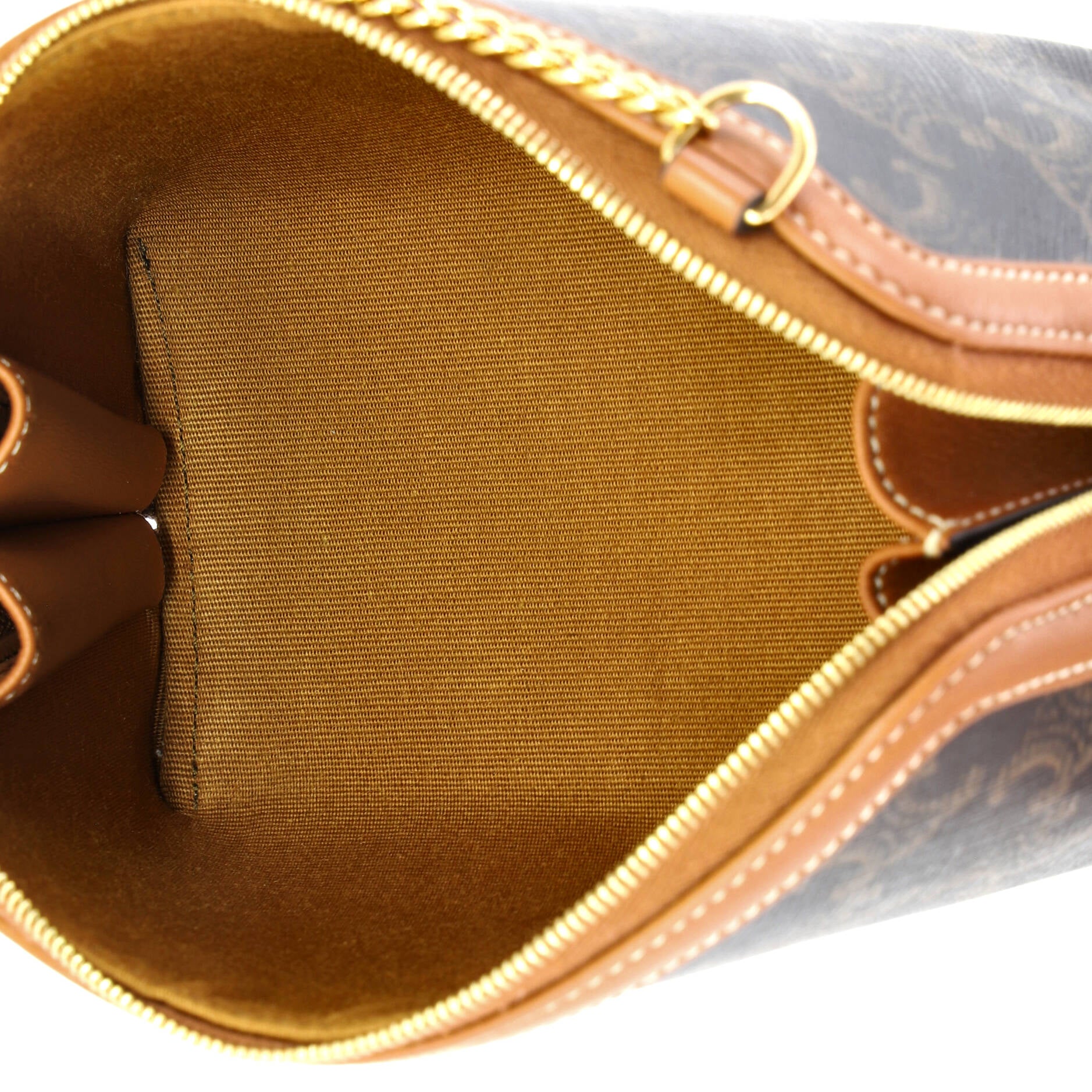 Zip Around Chain Clutch Triomphe Coated Canvas - Image 5