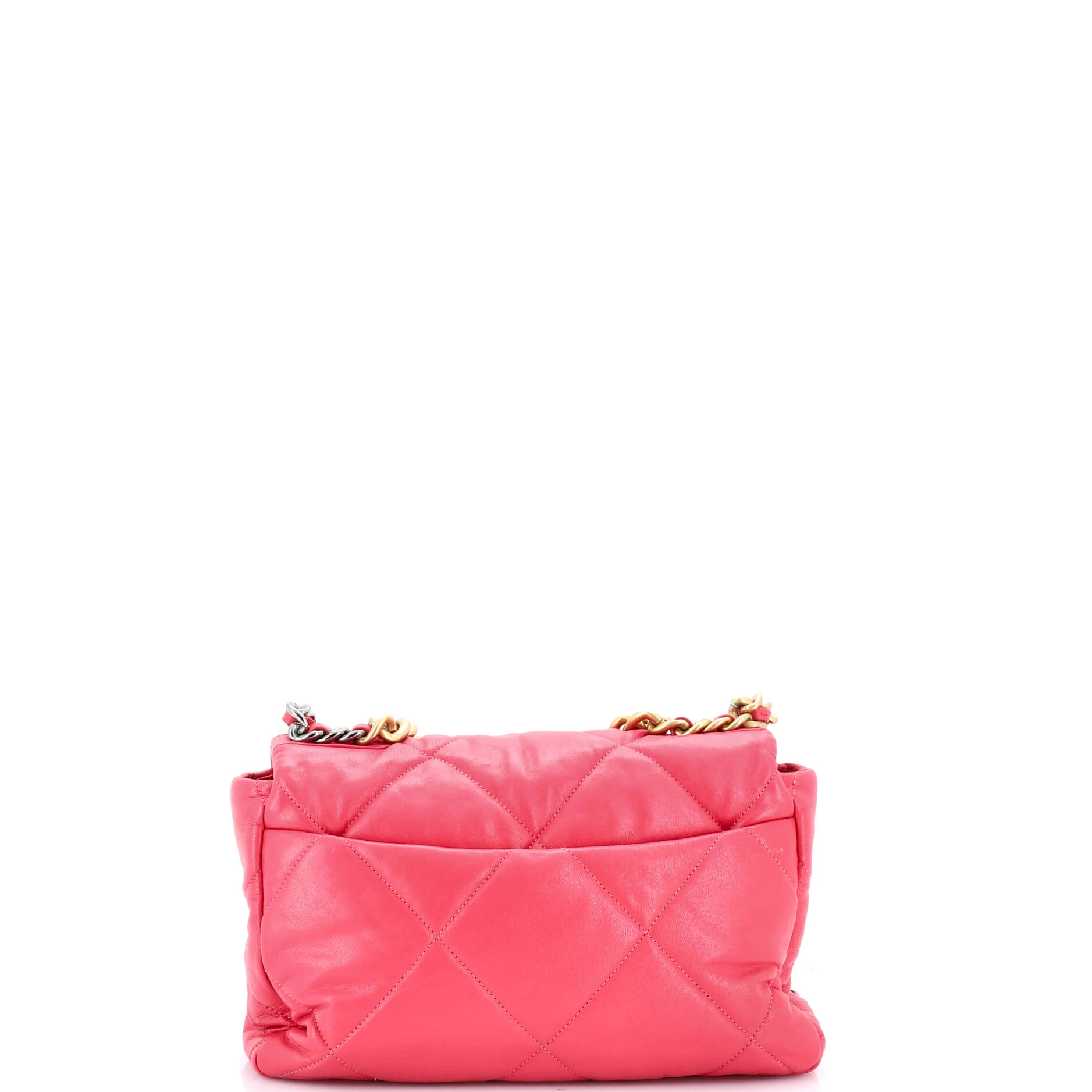 19 Flap Bag Quilted Leather Large - Image 3