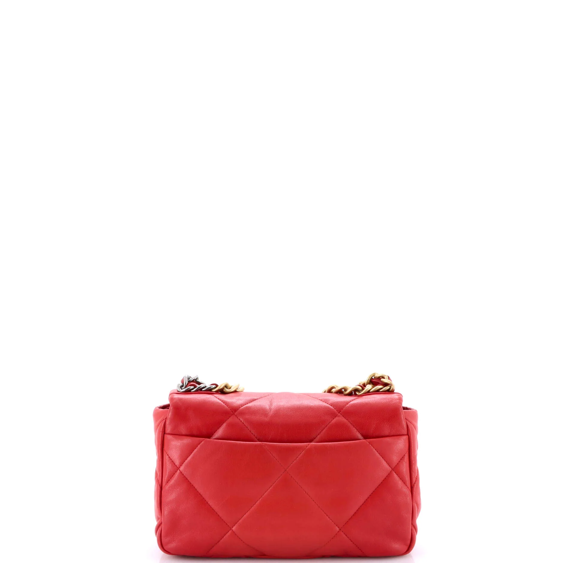 19 Flap Bag Quilted Leather Medium - Image 3