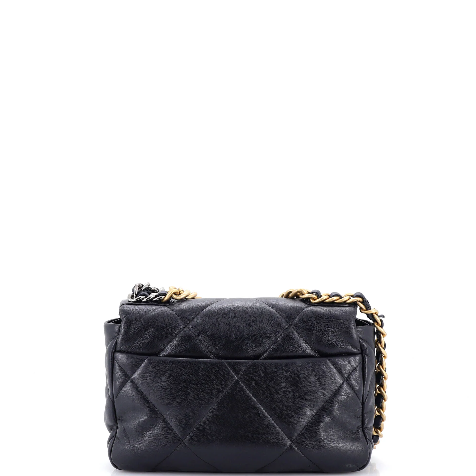 19 Flap Bag Quilted Leather Medium - Image 3