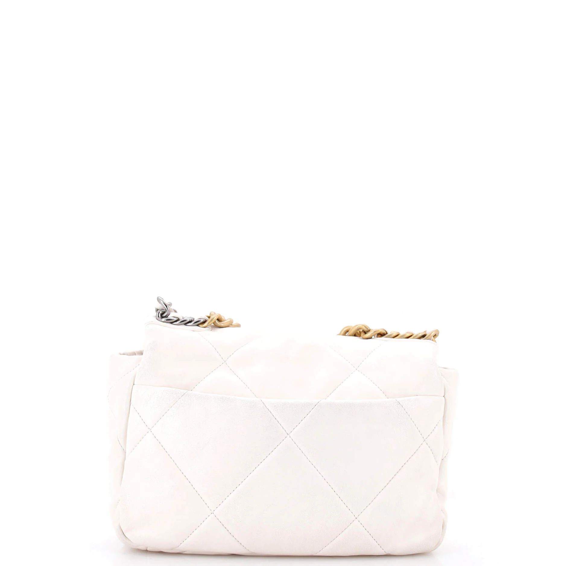 19 Flap Bag Quilted Leather Medium - Image 3