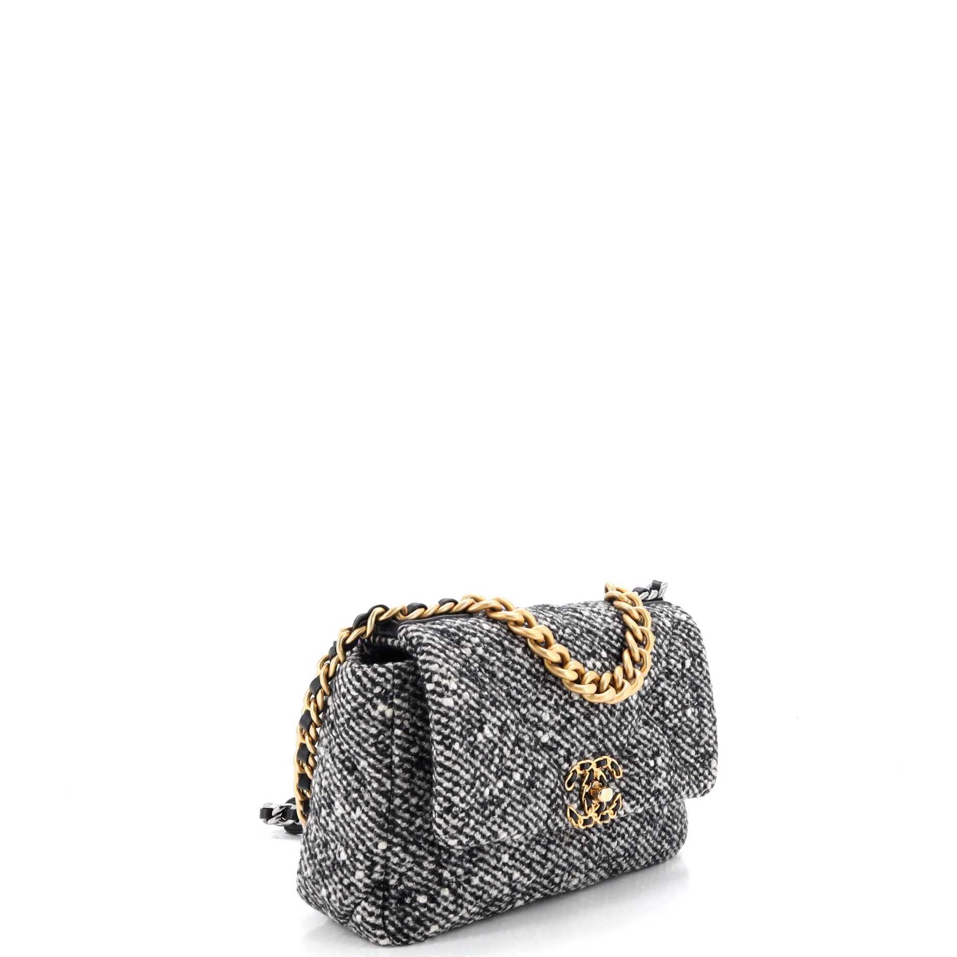 19 Flap Bag Quilted Wool Medium - Image 2