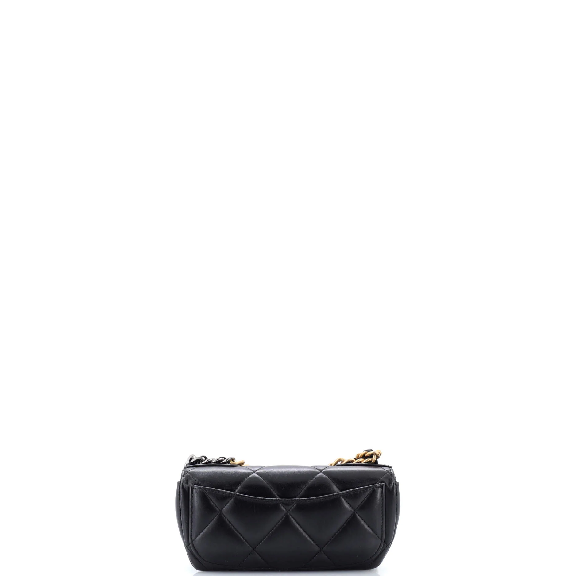 19 Glasses Case with Chain Quilted Goatskin - Image 3