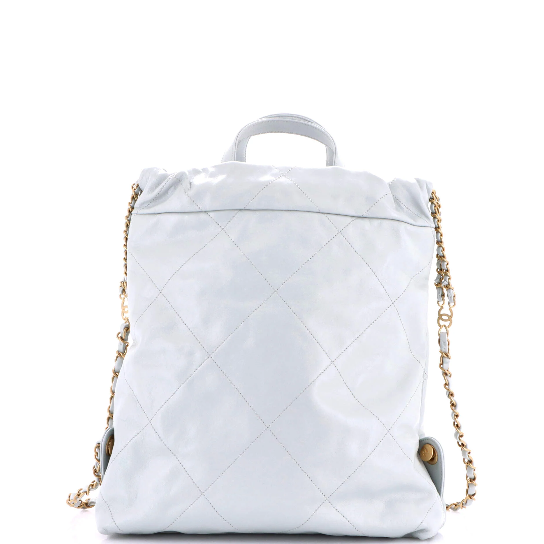 22 Chain Backpack Quilted Calfskin Medium - Image 3