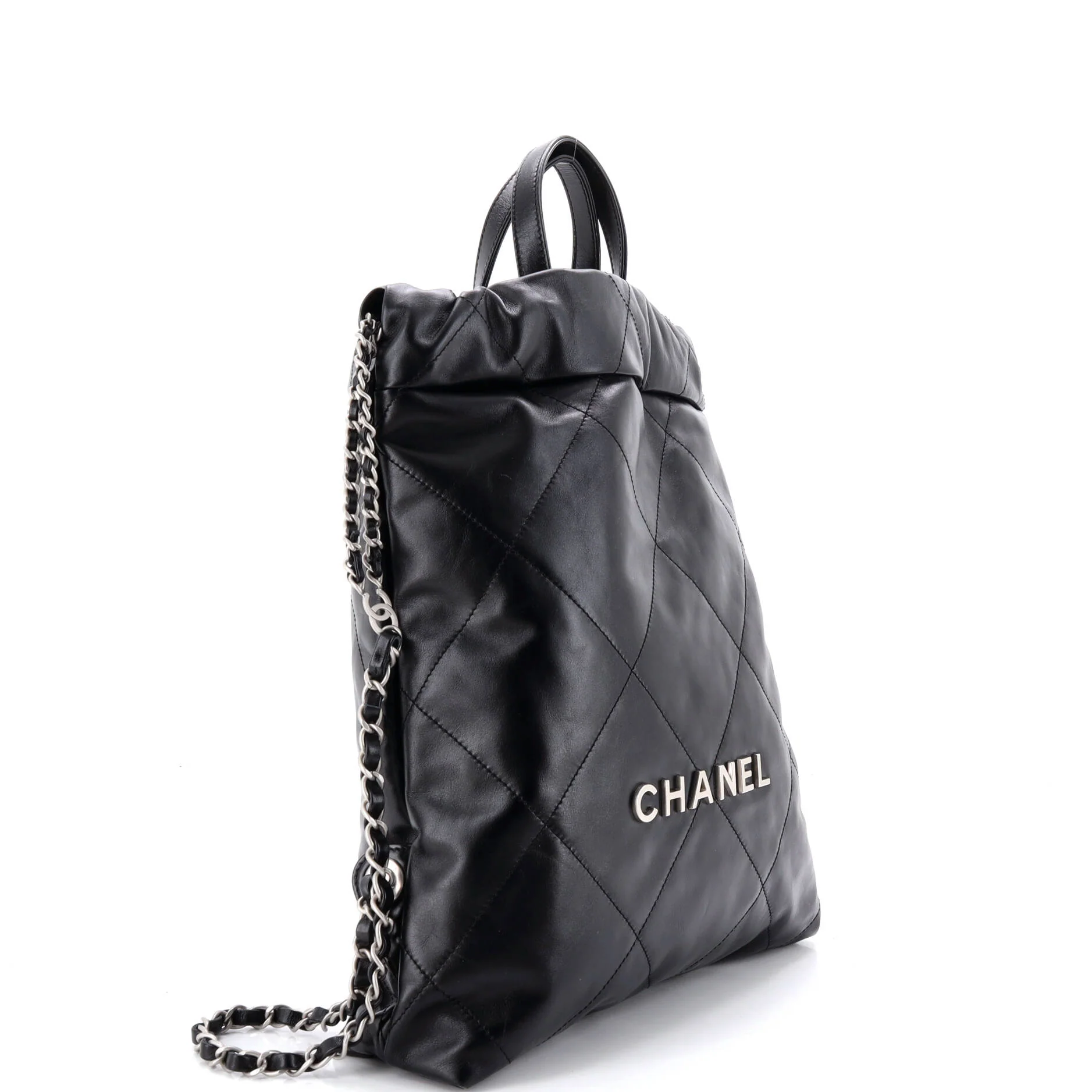 22 Chain Backpack Quilted Calfskin Medium - Image 2