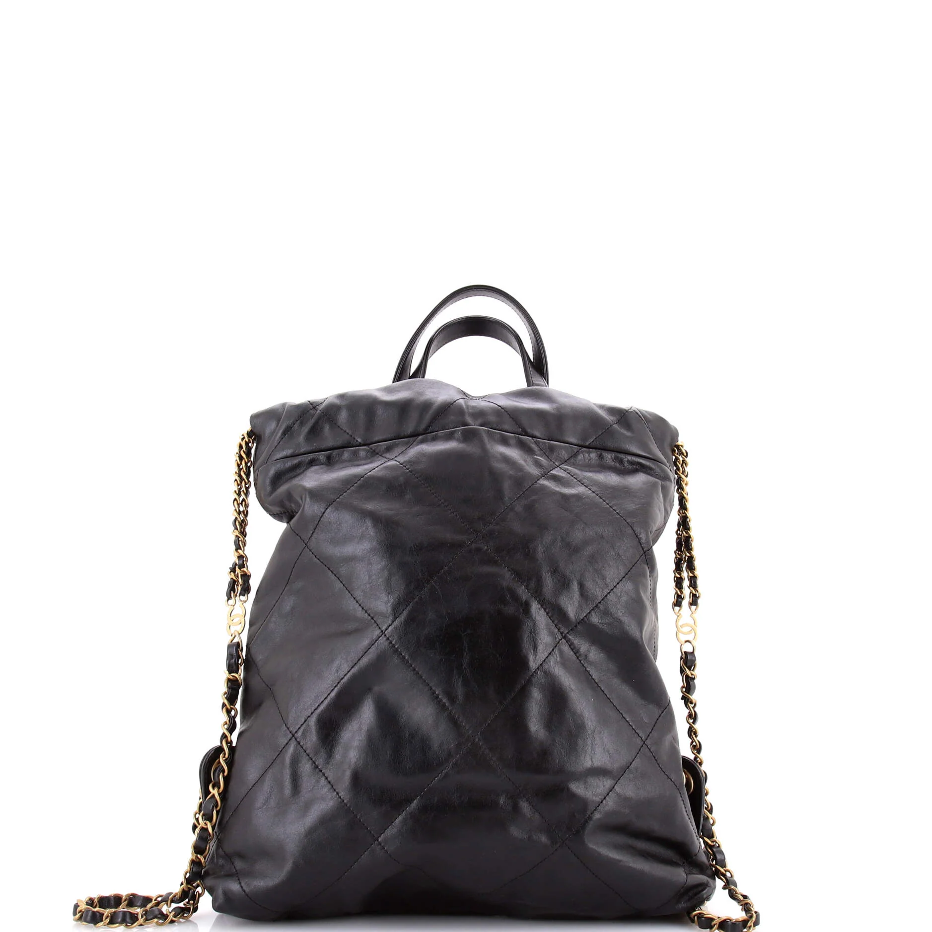 22 Chain Backpack Quilted Calfskin Medium - Image 3