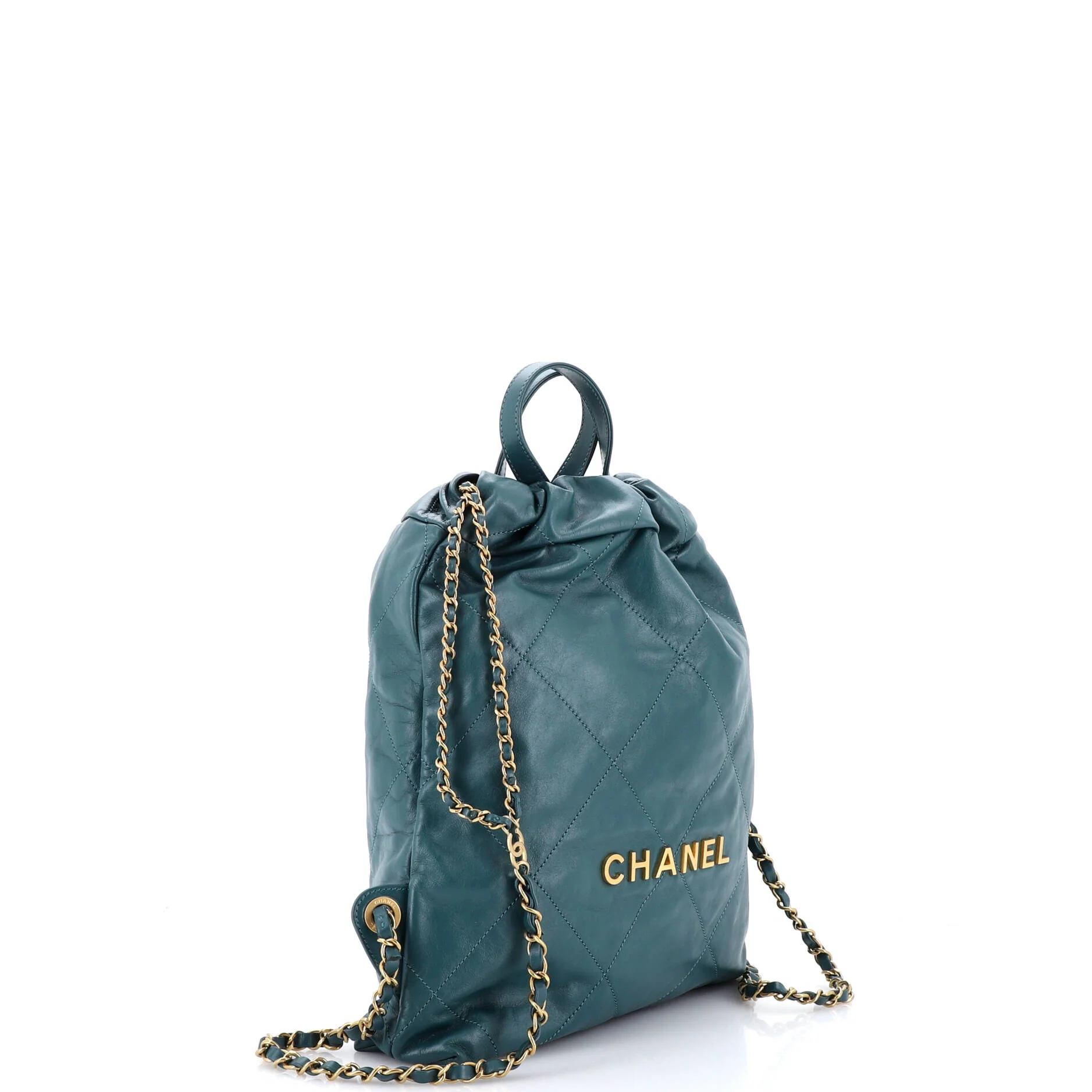 22 Chain Backpack Quilted Calfskin Medium - Image 2