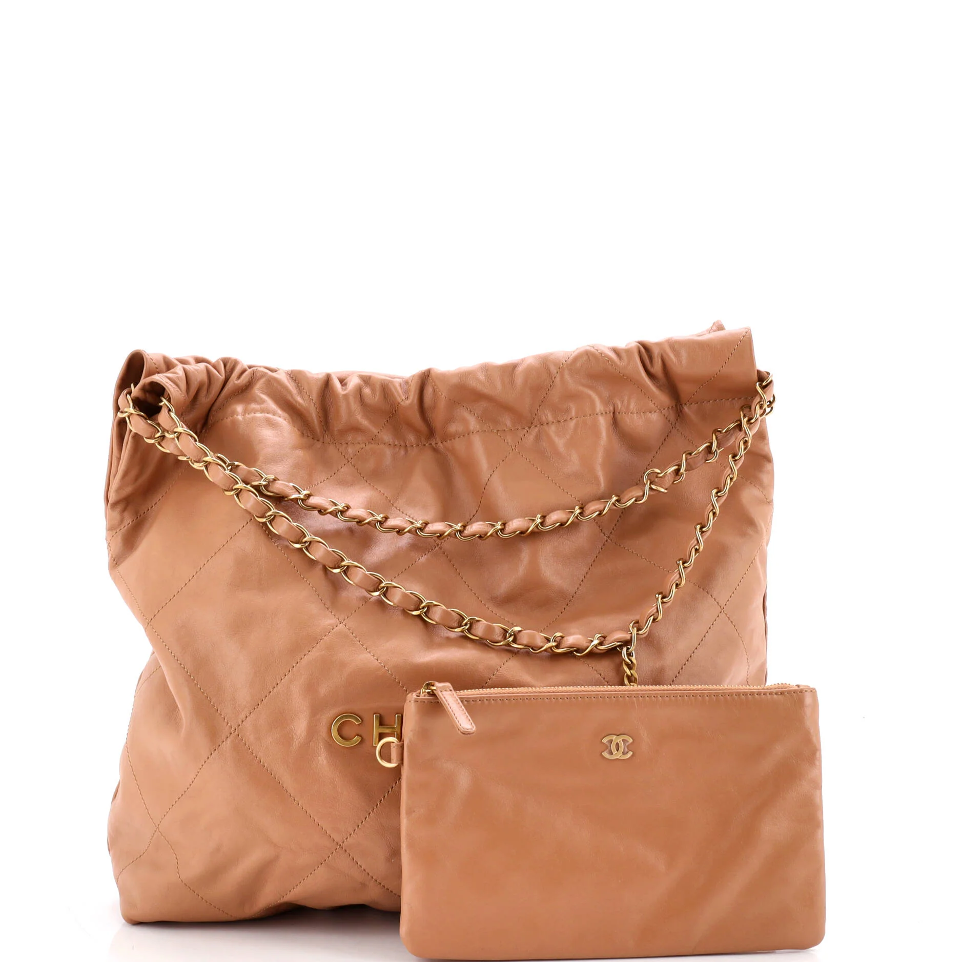 22 Chain Hobo Quilted Calfskin Medium - Image 2