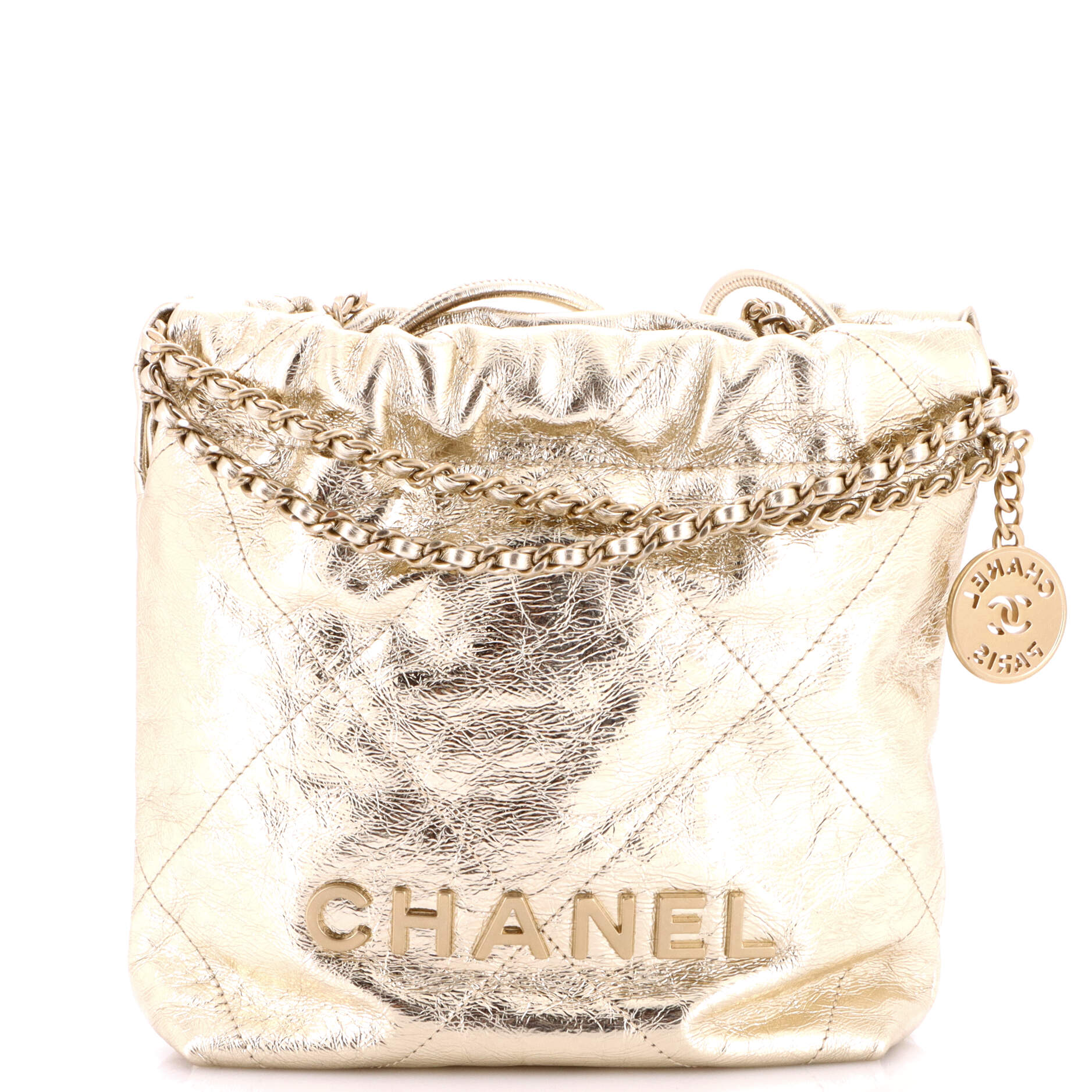22 Chain Hobo Quilted Calfskin Mini