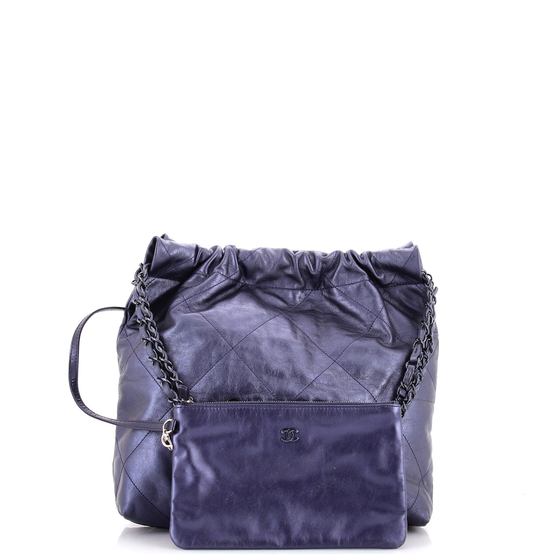 22 Chain Hobo Quilted Calfskin Small - Image 2
