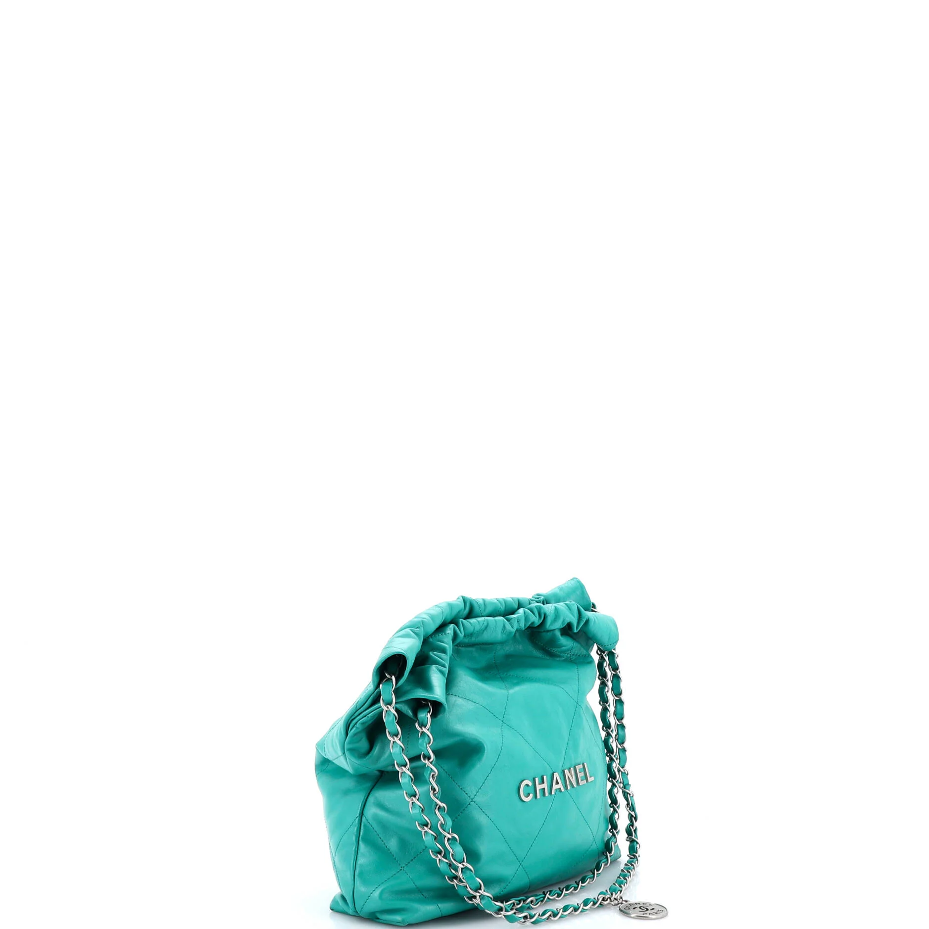 22 Chain Hobo Quilted Calfskin Small - Image 3