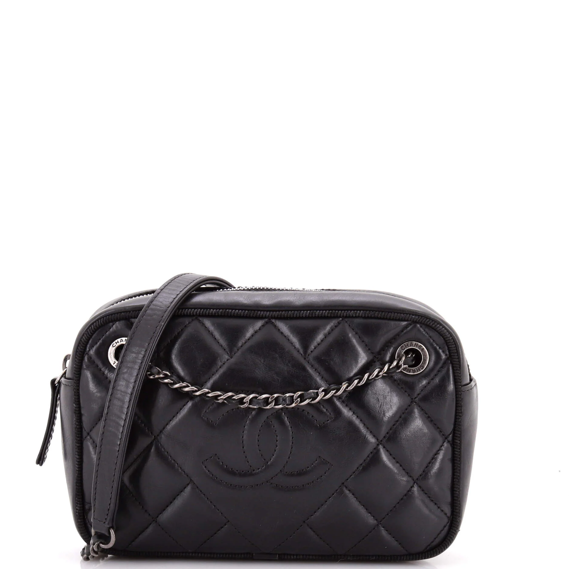 Ballerine Camera Case Bag Quilted Calfskin Small