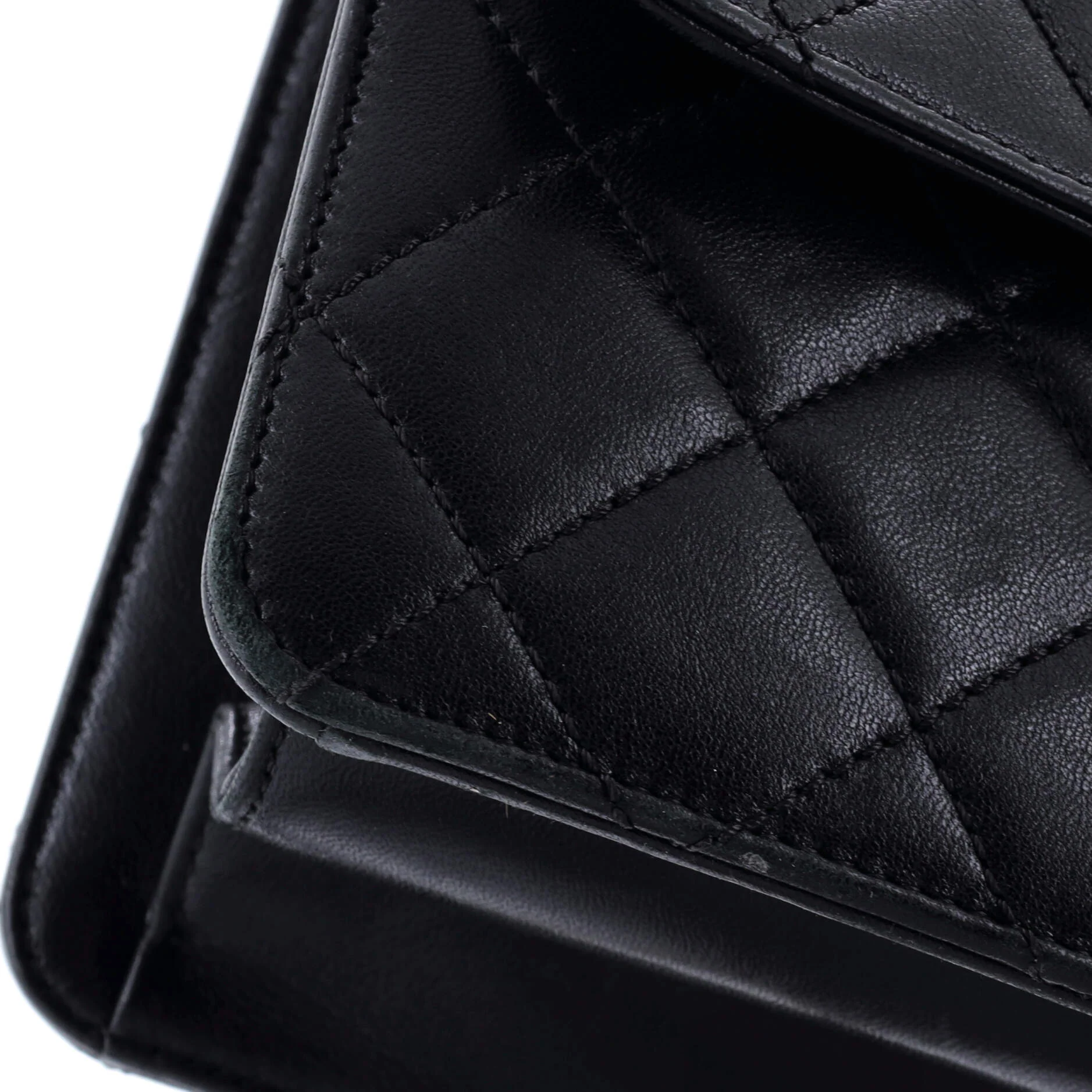 Beauty Lock Flap Bag Quilted Sheepskin Large - Image 8