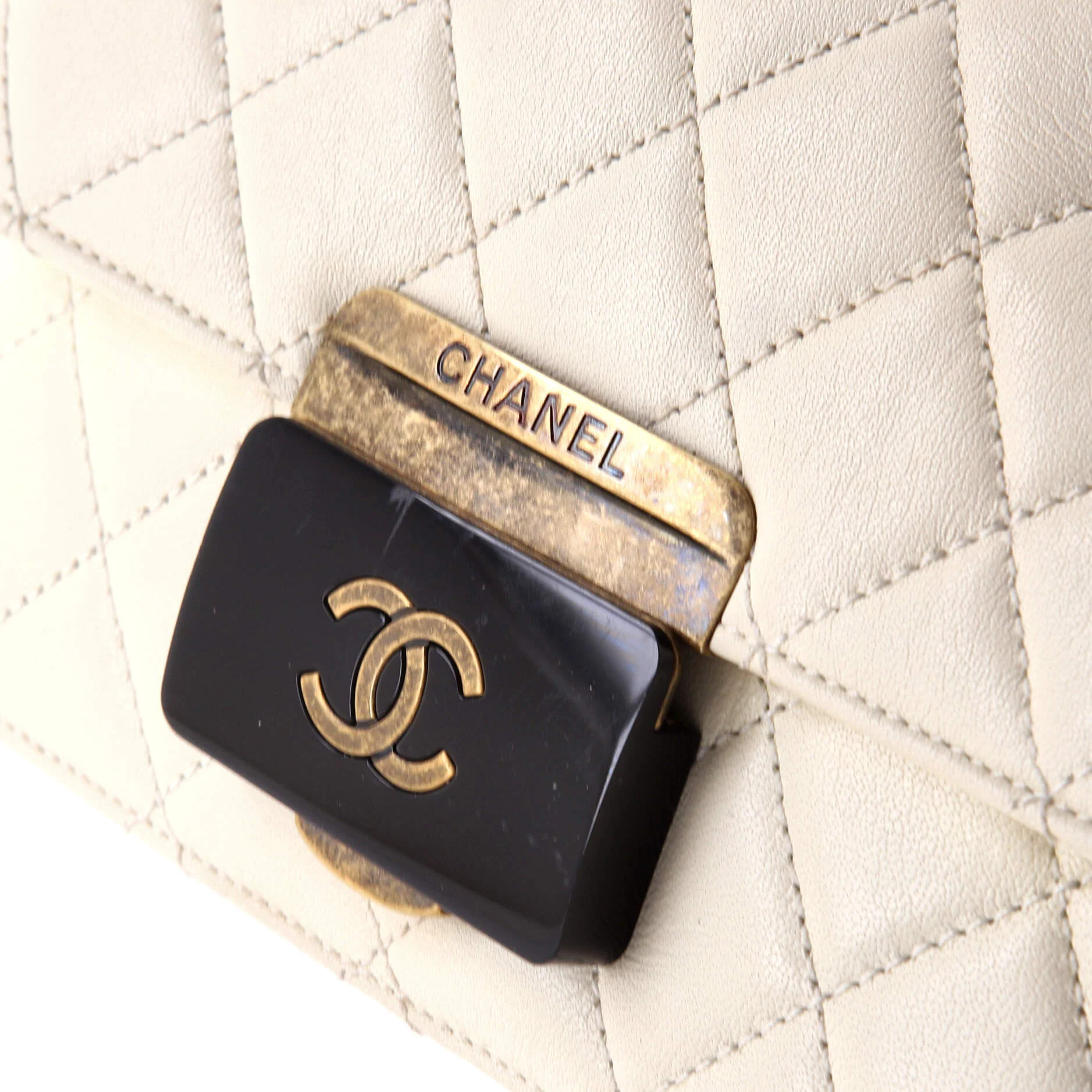 Beauty Lock Flap Bag Quilted Sheepskin Mini - Image 7