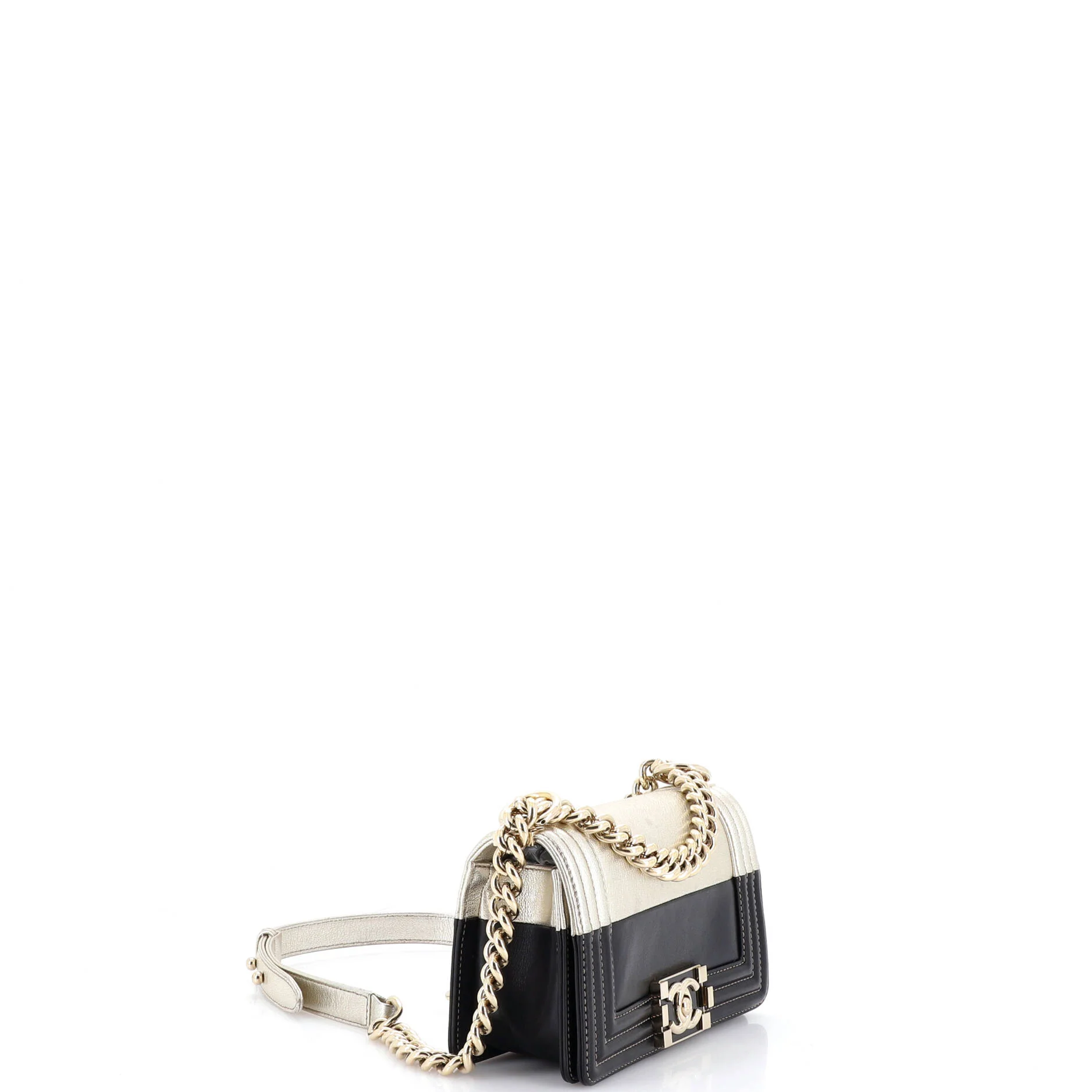 Bicolor Boy Flap Bag Calfskin Small - Image 3