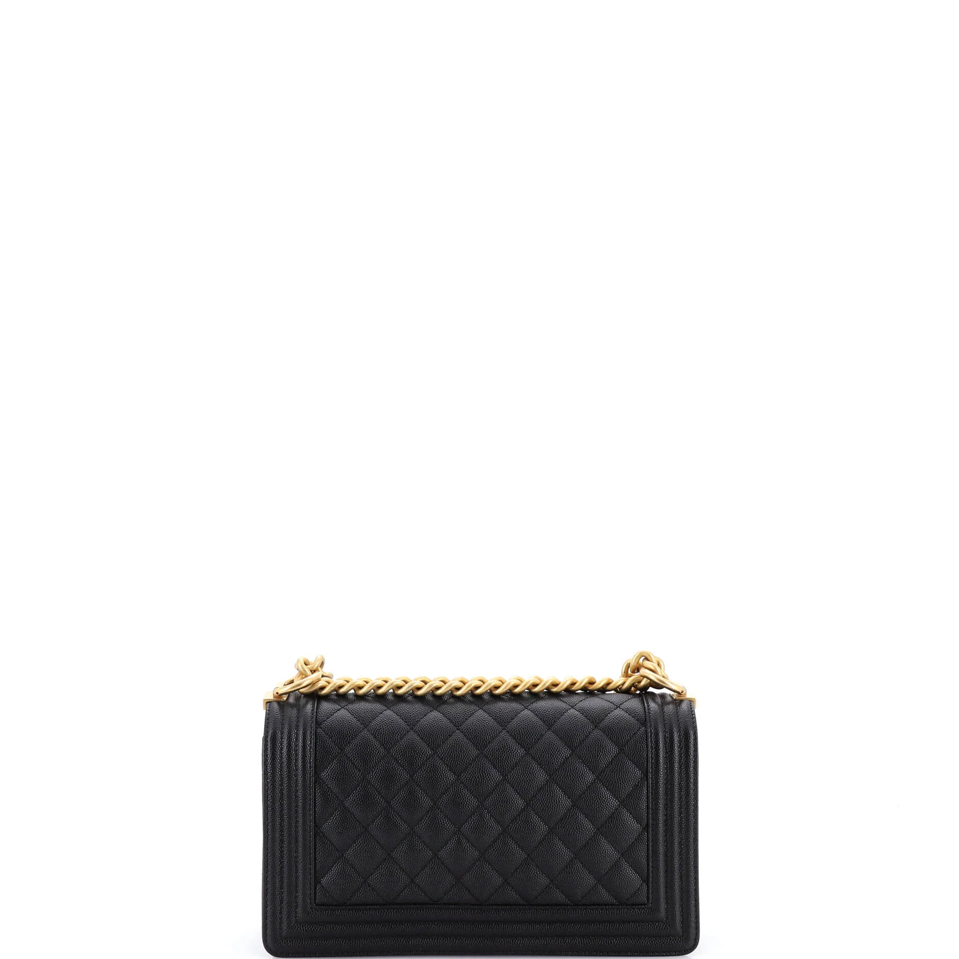 Boy Flap Bag Quilted Caviar Old Medium - Image 3