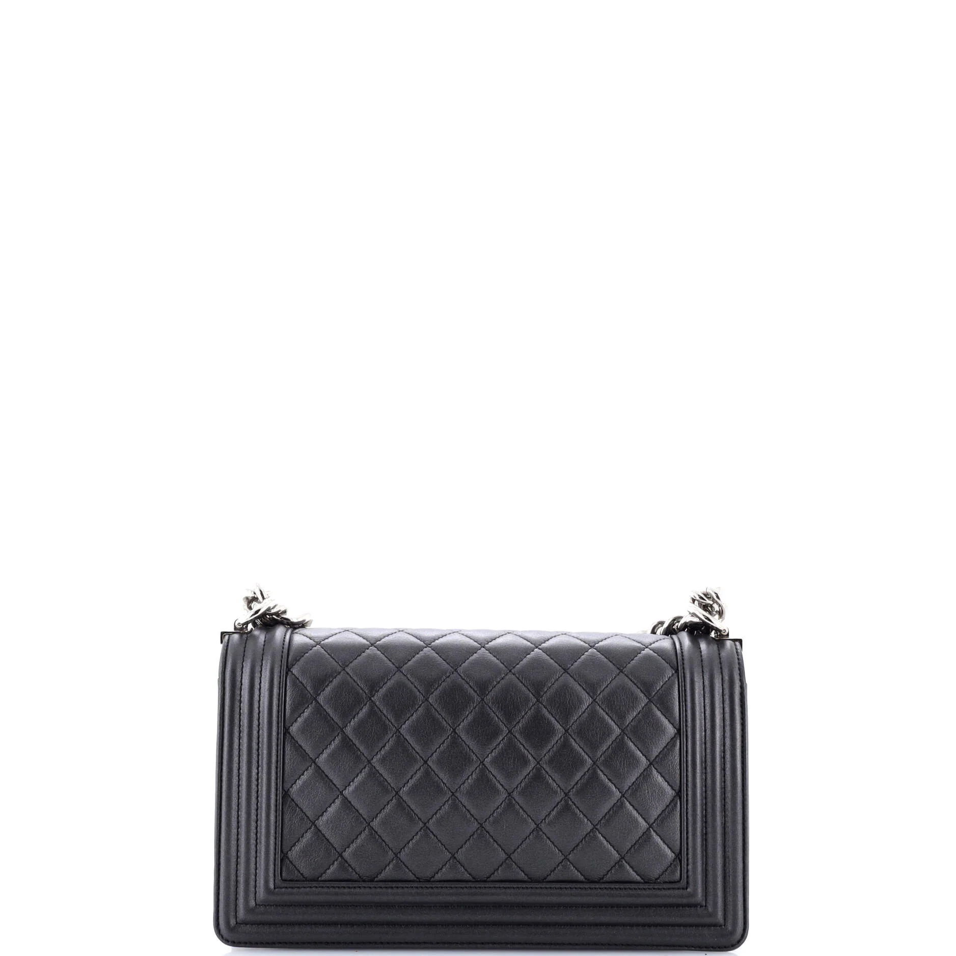 Boy Flap Bag Quilted Lambskin with Gradient Crystal Detail Old Medium - Image 4