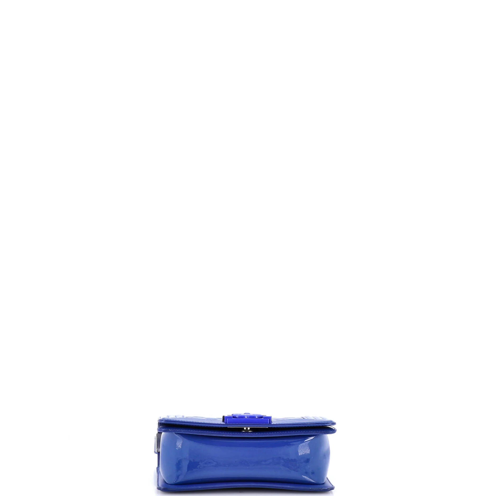 Boy Flap Bag Quilted Plexiglass Patent Small - Image 4