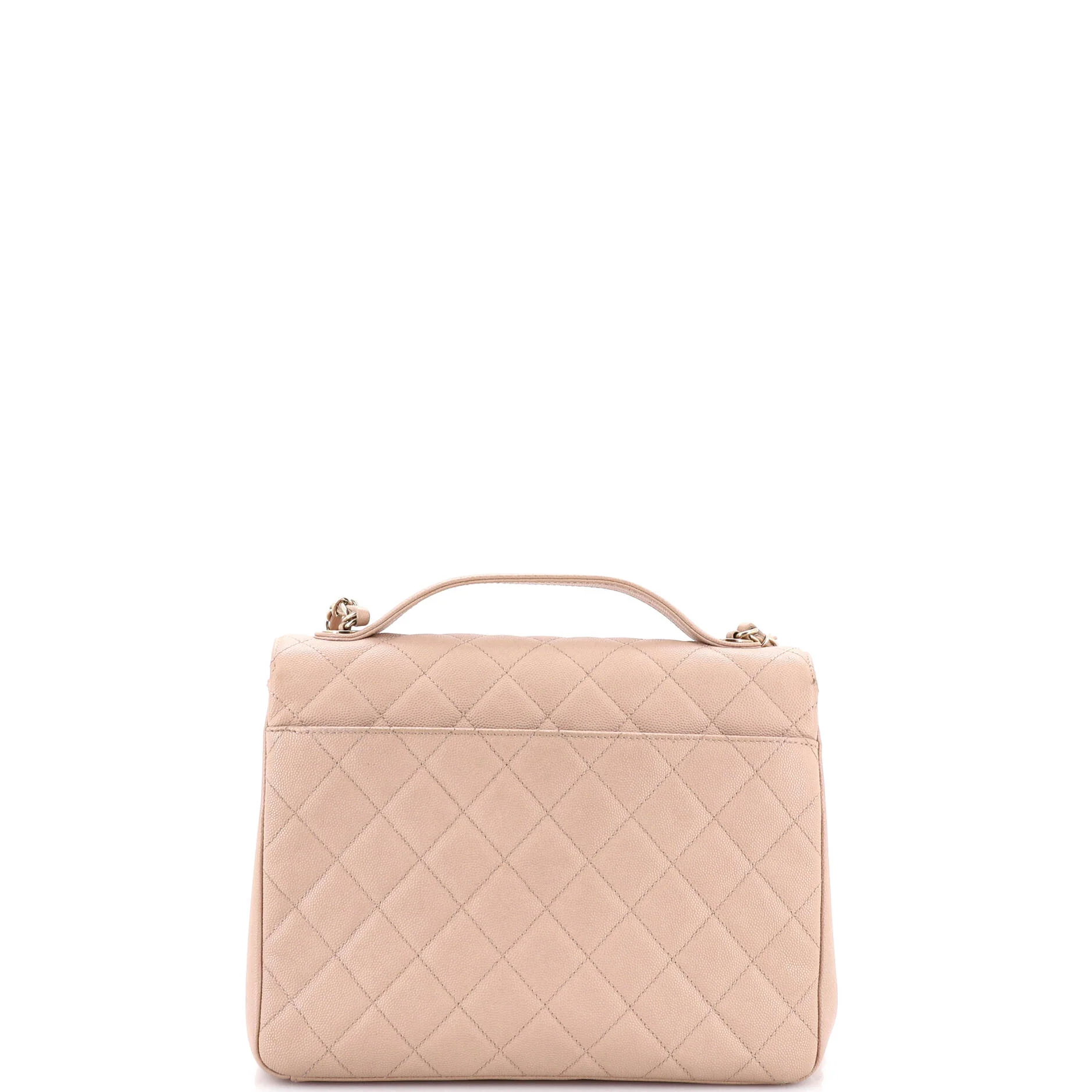 Business Affinity Flap Bag Quilted Caviar Large - Image 4