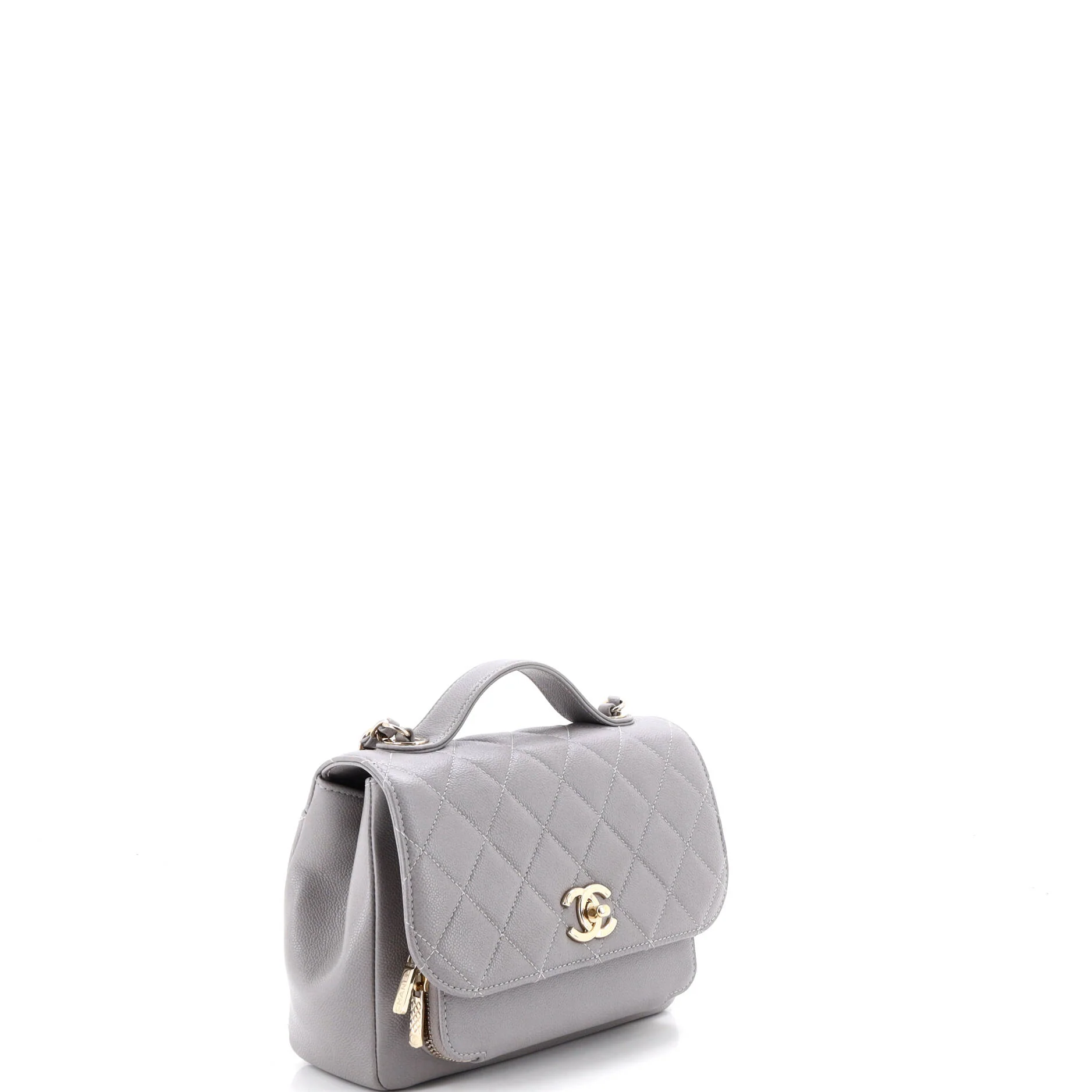 Business Affinity Flap Bag Quilted Caviar Small - Image 2