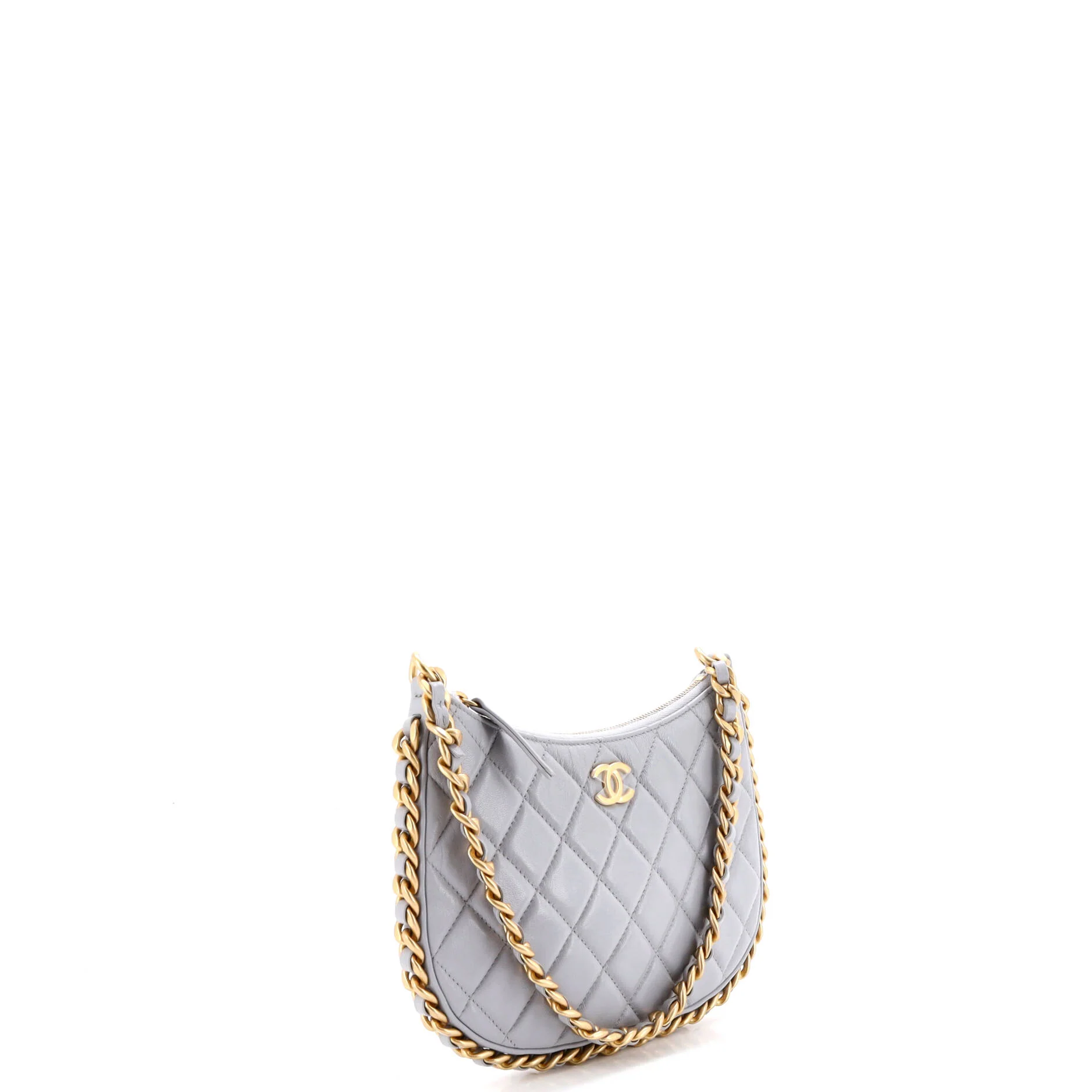 CC Chain Around Hobo Quilted Lambskin - Image 2