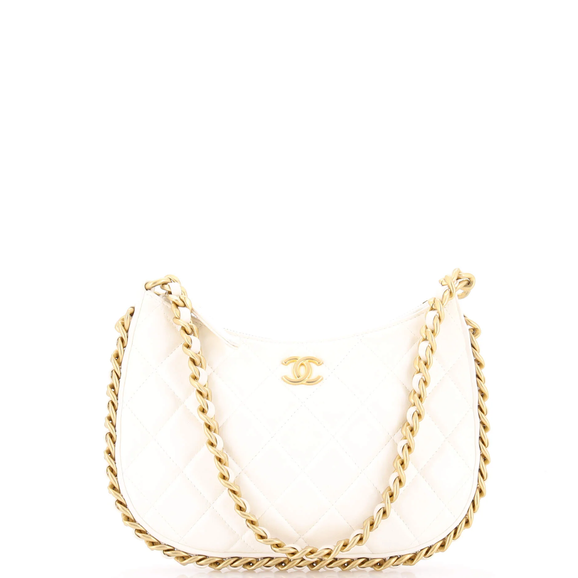 CC Chain Around Hobo Quilted Lambskin