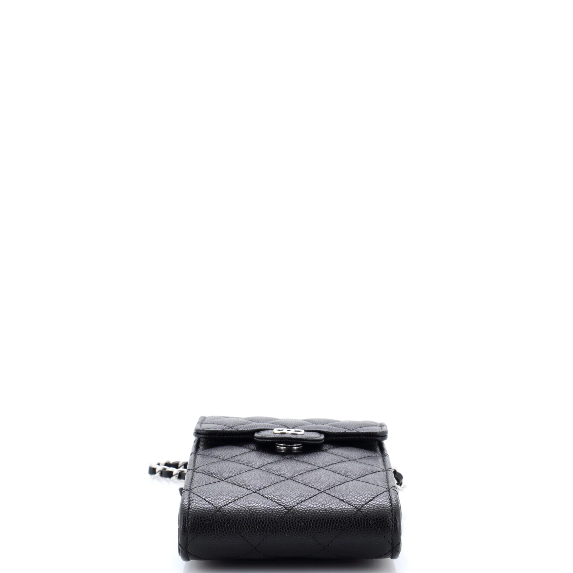 CC Flap Phone Holder Crossbody Bag Quilted Caviar - Image 4