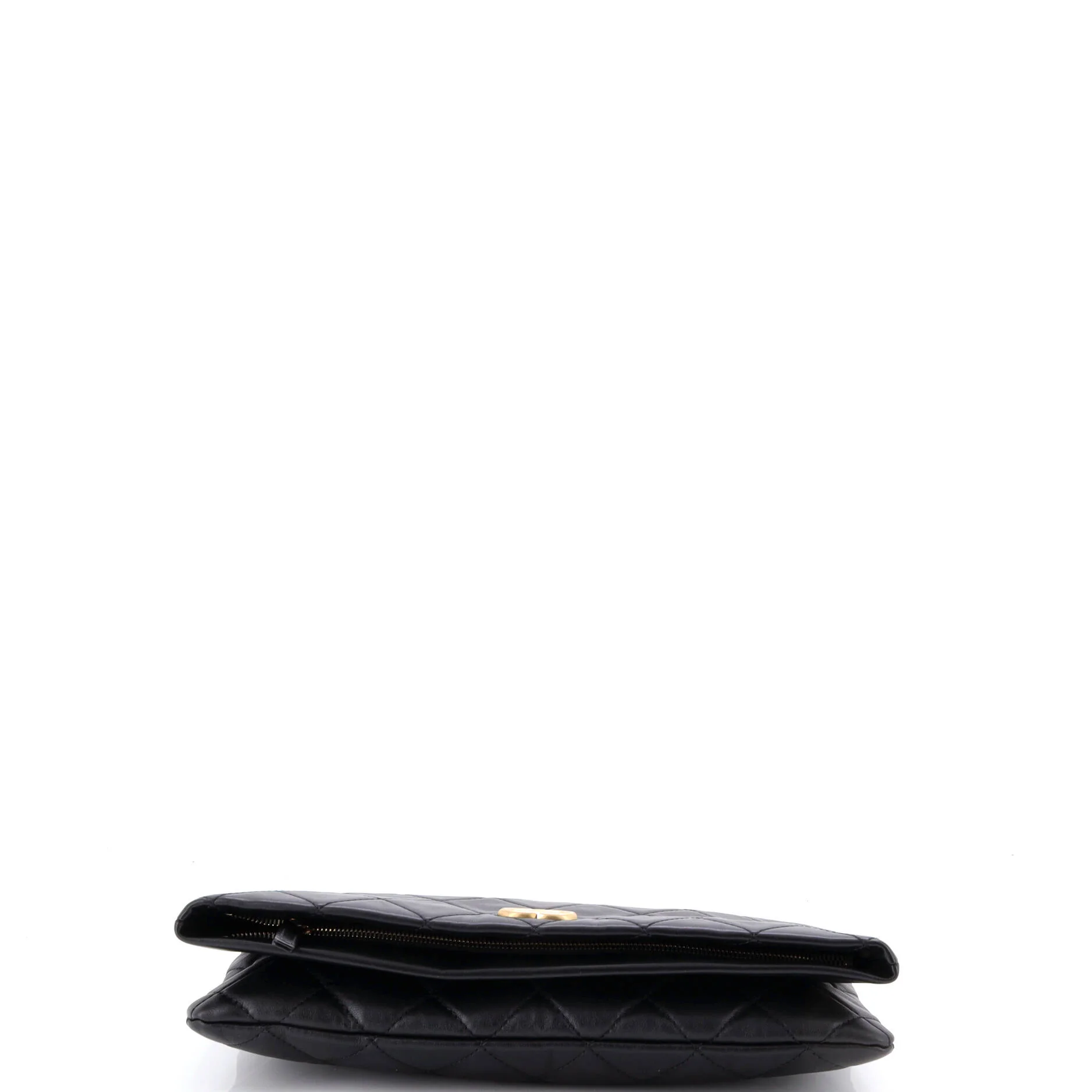 CC Foldover Clutch Quilted Lambskin Large - Image 5