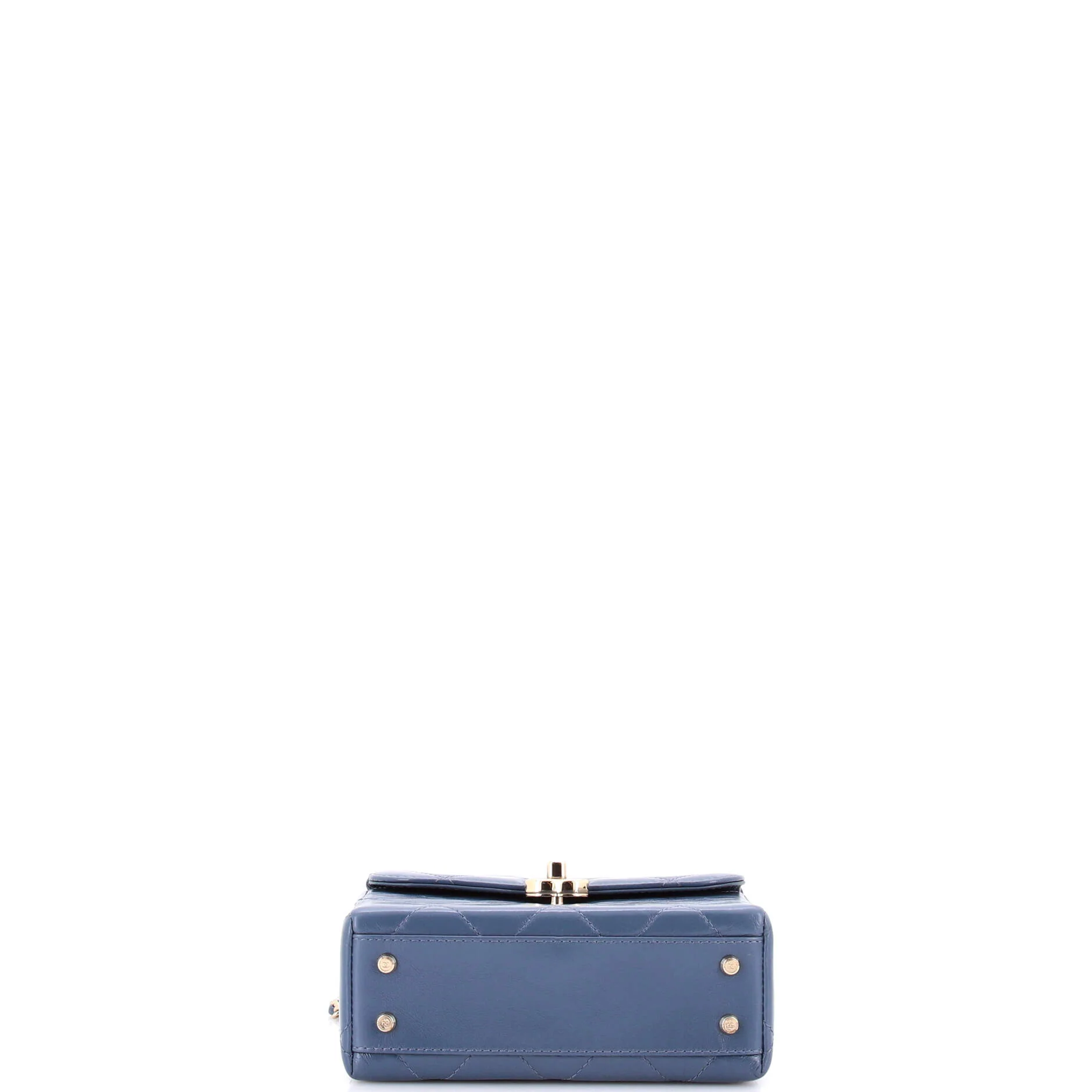 CC Top Handle Box Bag Quilted Calfskin Medium - Image 4