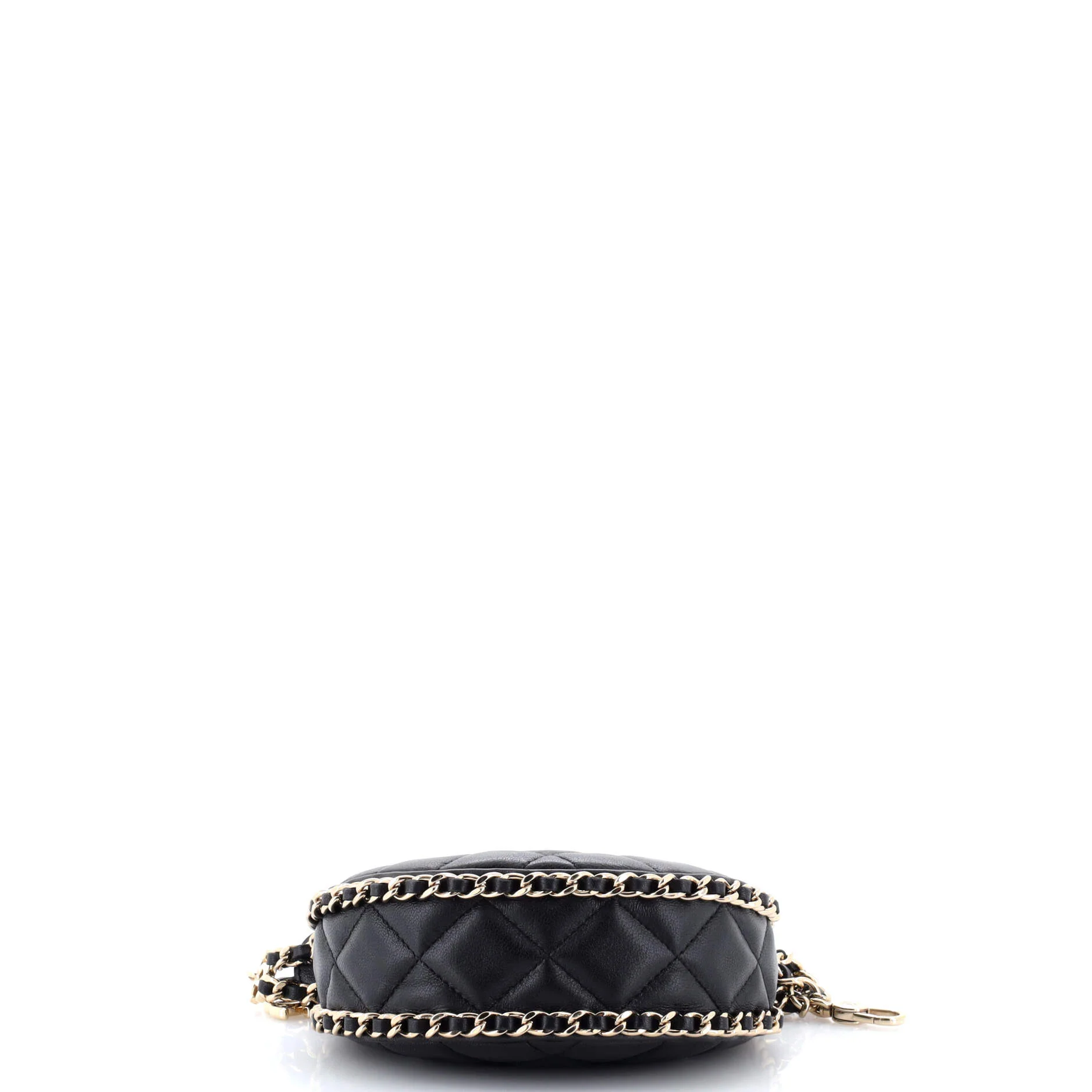 Chain Around Hook Hobo Quilted Lambskin Mini - Image 4