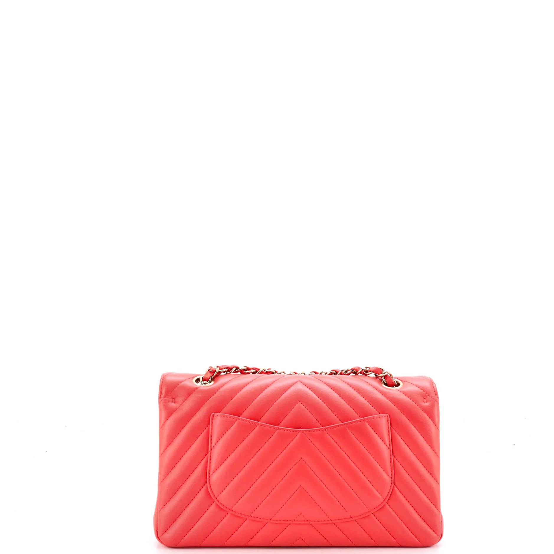 Classic Double Flap Bag Chevron Lambskin Medium - Image 4