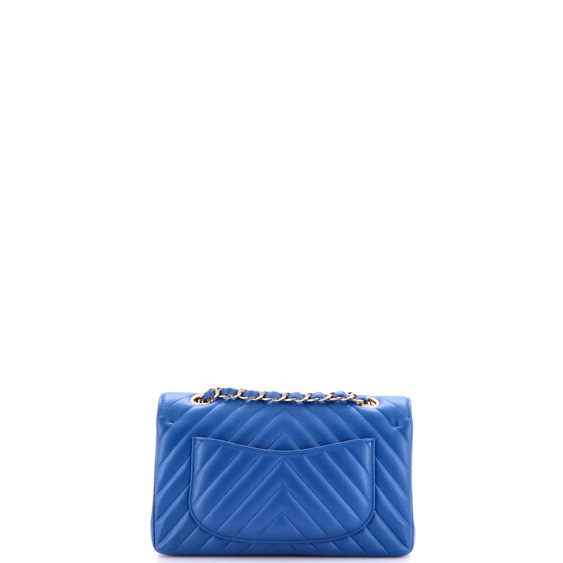 Classic Double Flap Bag Chevron Lambskin Small - Image 4
